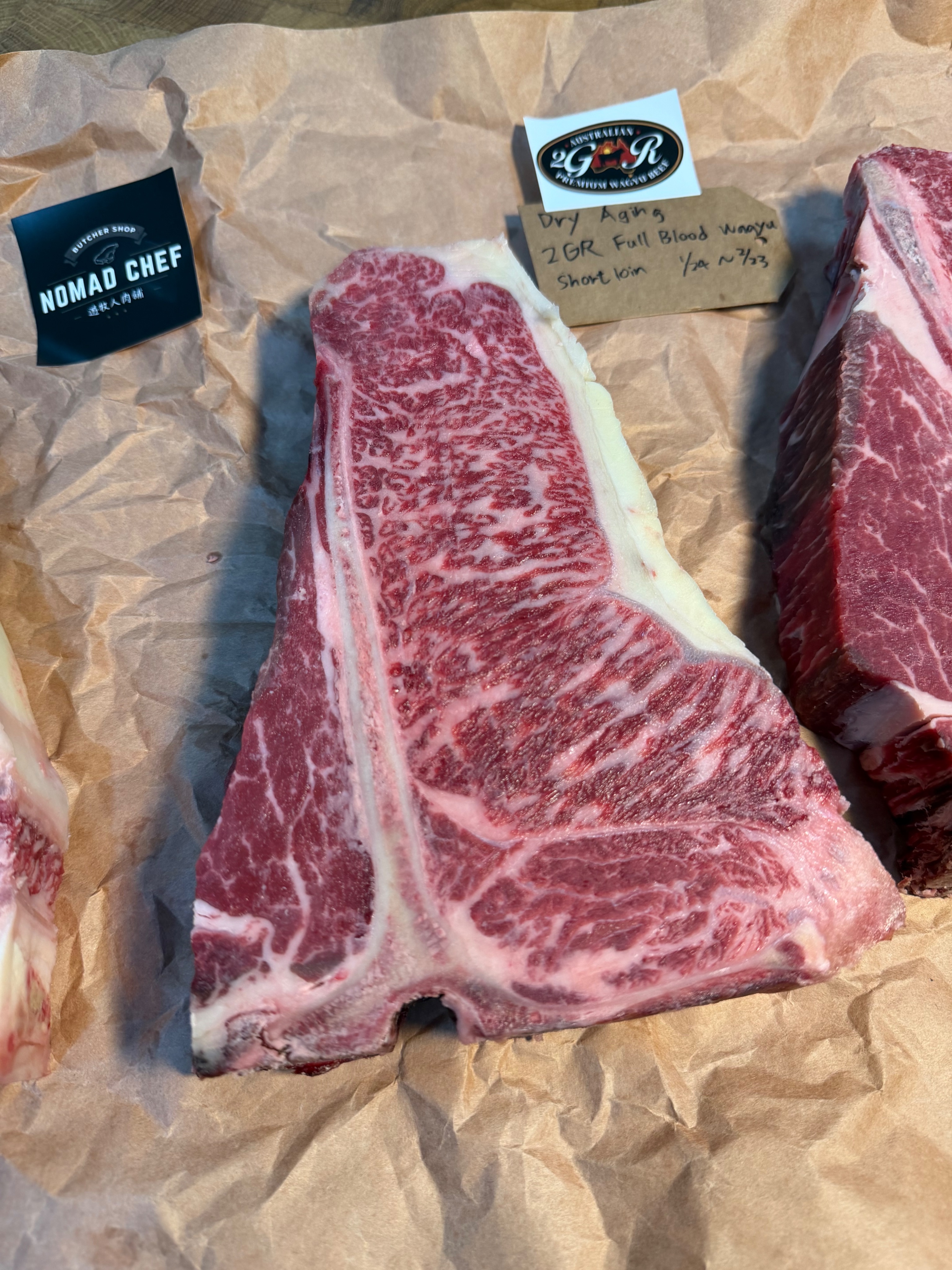 澳洲2GR純血和牛乾式熟成32天（紅屋、丁骨、帶骨紐約客）3～3.5cm厚