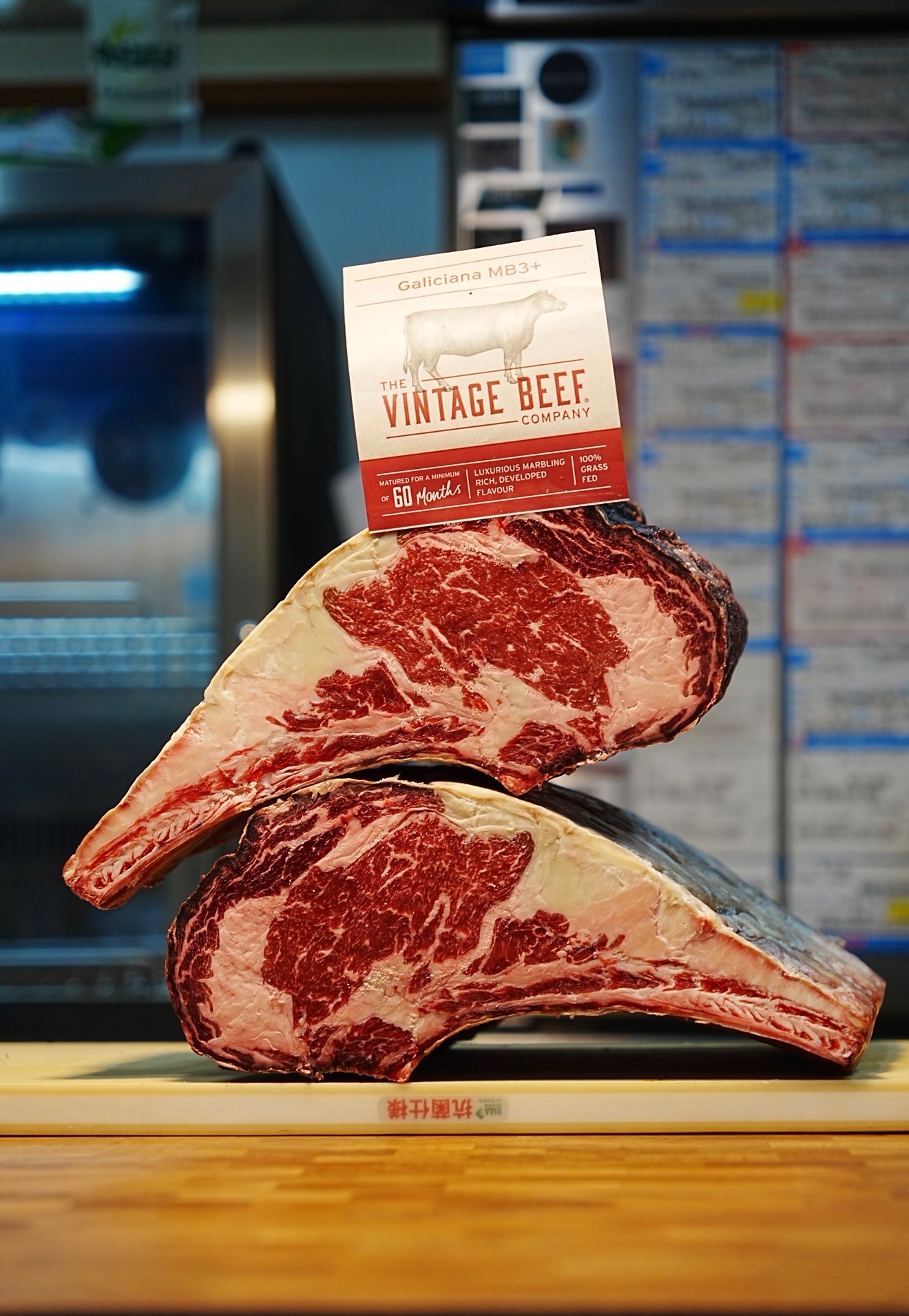 乾式熟成38天澳洲Vintage 5歲草飼老牛帶骨肋眼（單片3.5cm）