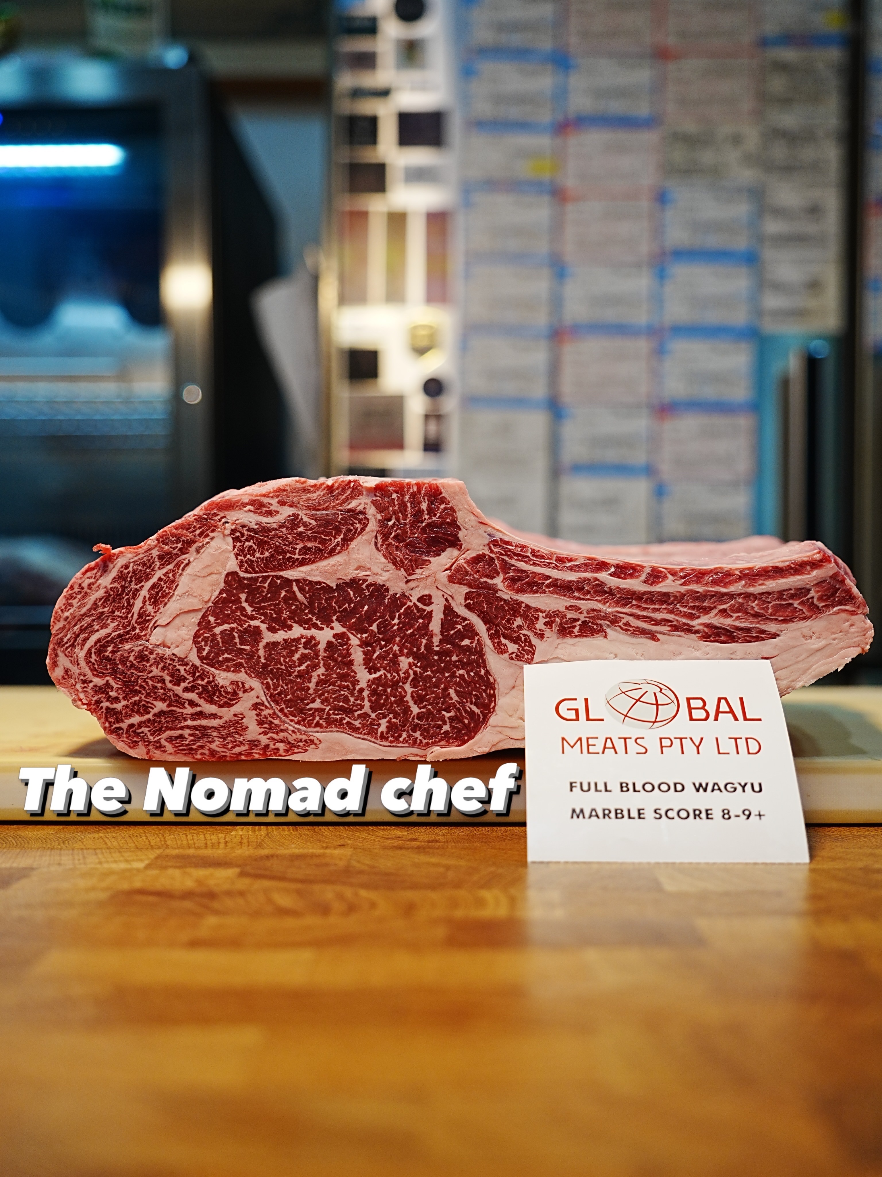澳洲Global meat8歲老母和牛戰斧（單支約5～6cm）