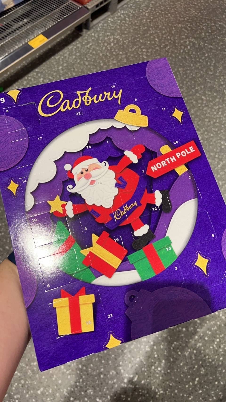 澳洲🦘Cadbury 牛奶巧克力聖誕降臨曆90g