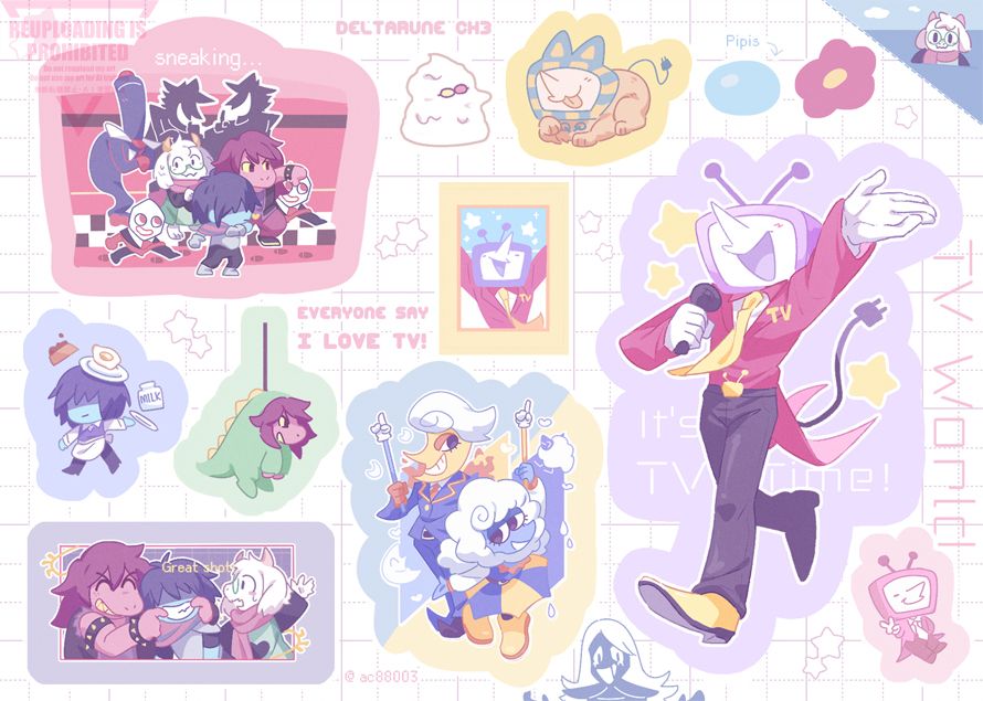 Deltarune | TV World貼紙