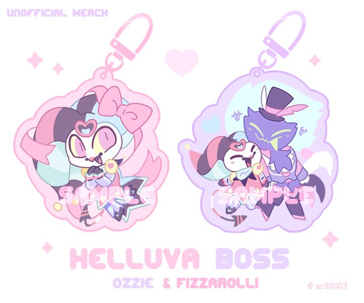 Helluva Boss | Ozzie＆Fizz 閃粉吊飾