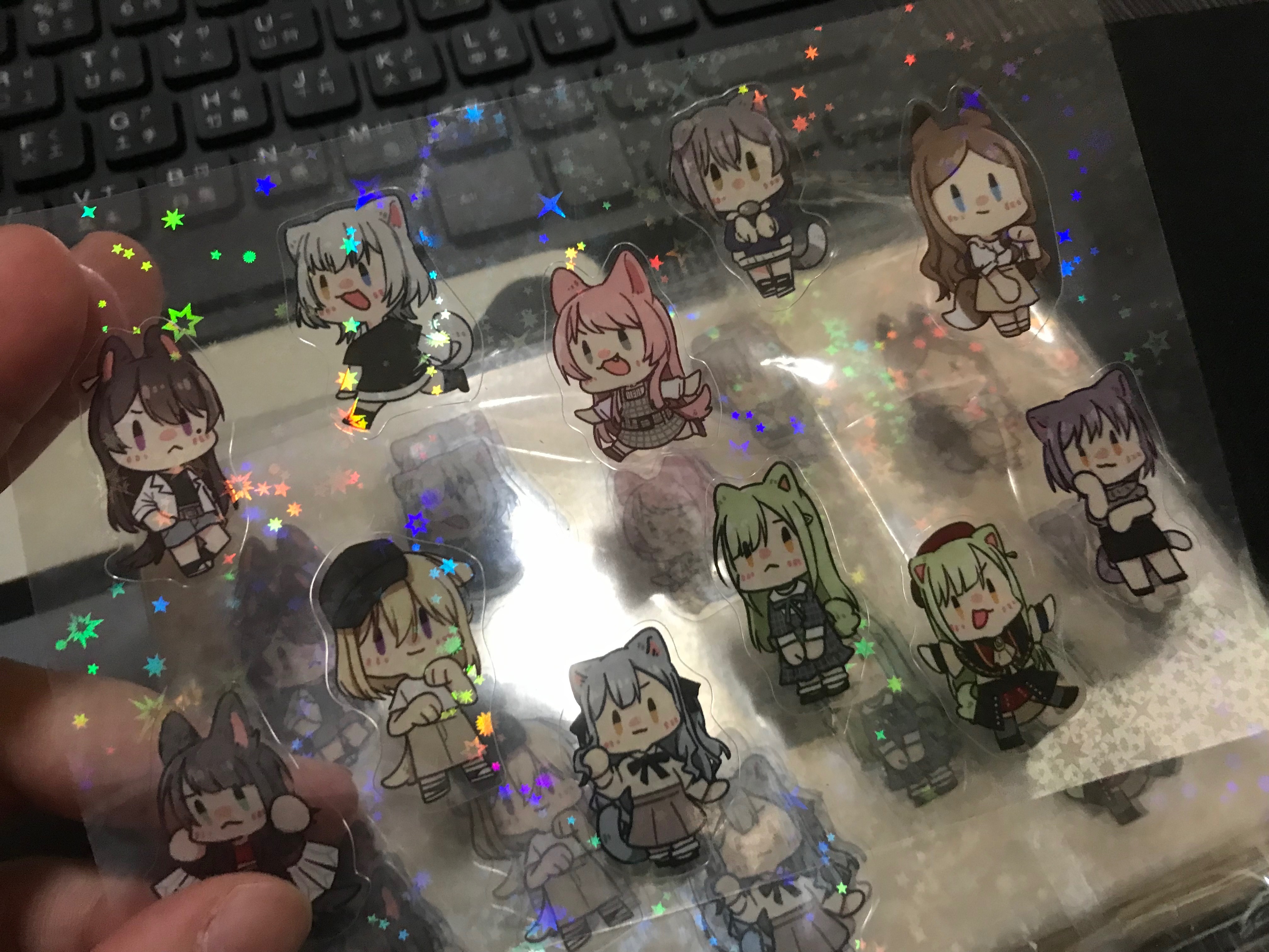 星星膜貼紙/無畏散步立牌組