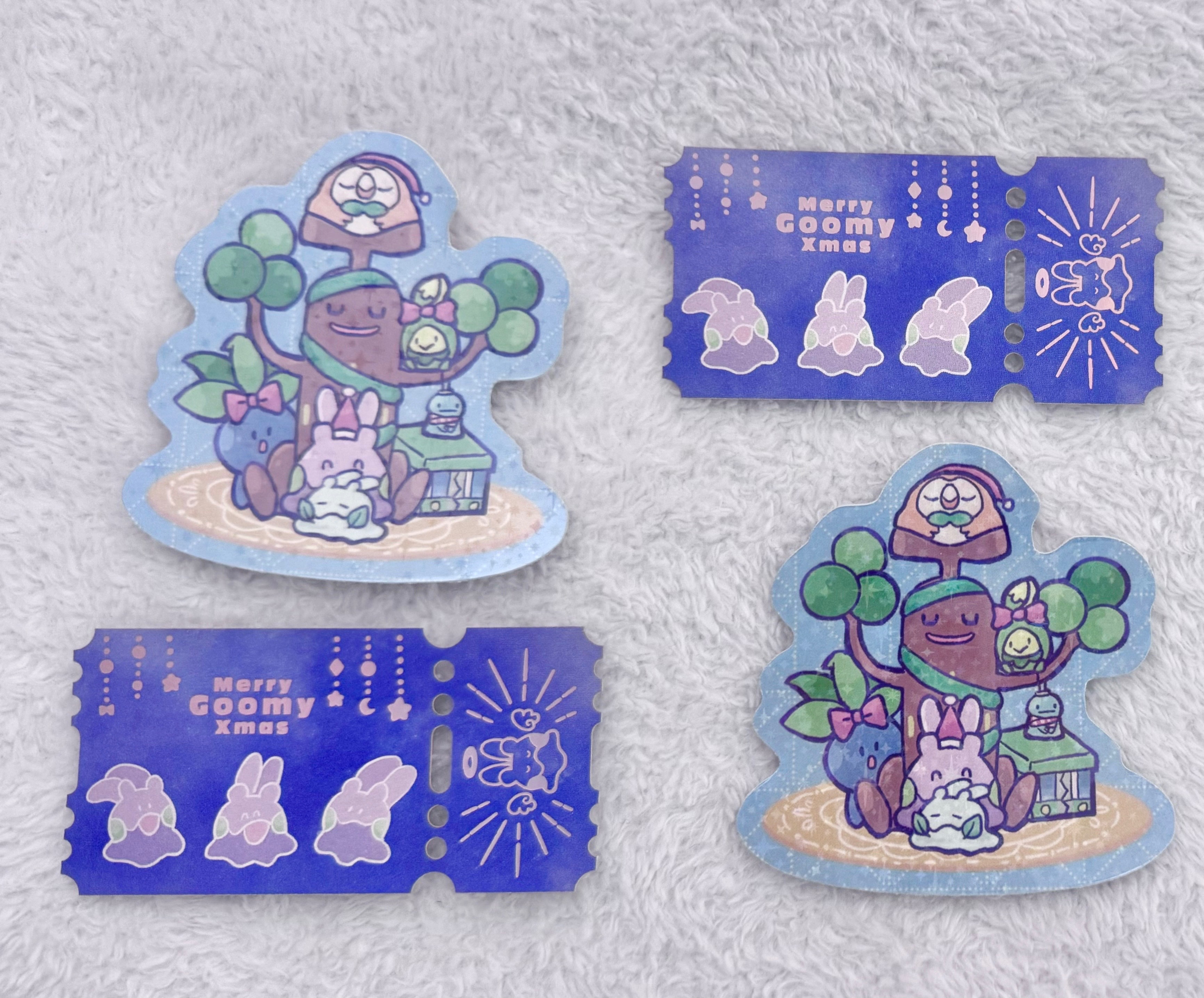 【寶可夢】聖誕貼紙組