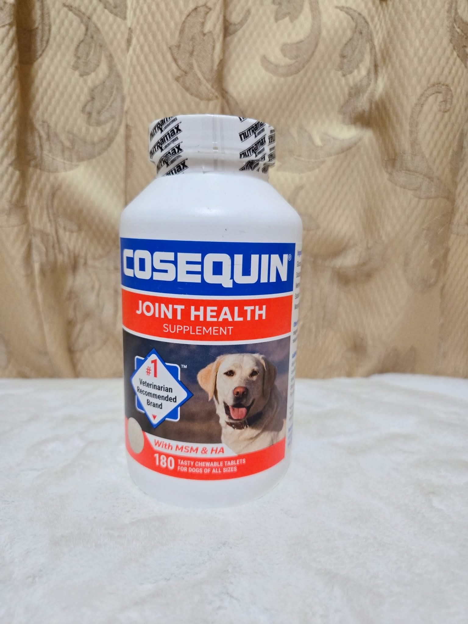 美國帶回 NUTRAMAX 萃麥思 COSEQUINDS 關健適含MSM含玻尿酸 犬用X180錠 狗狗用加強版關節骨頭保