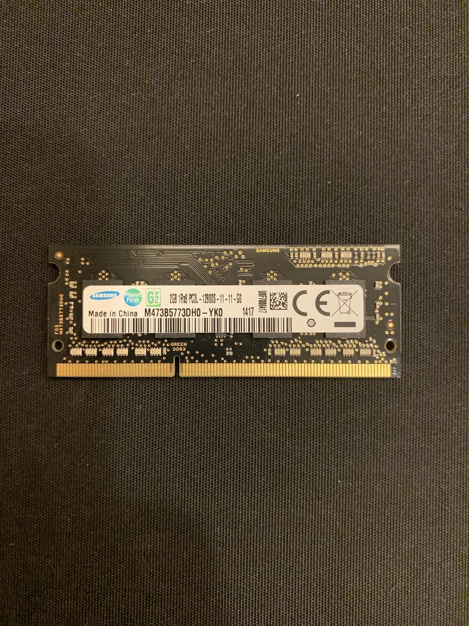 筆電DDR3L 1600記憶體 2Gx1