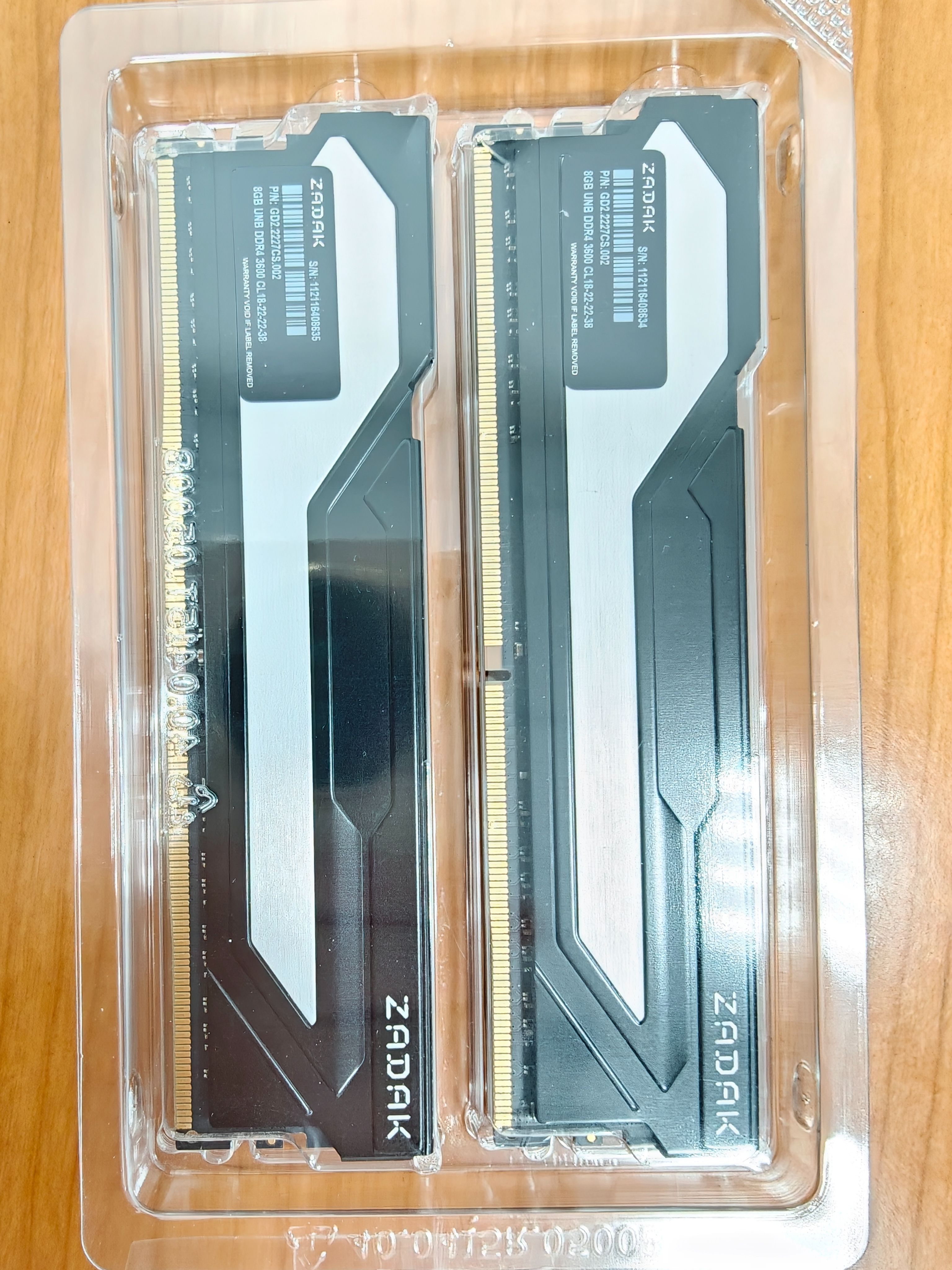 宇瞻 ZADAK TWIST DDR4 3600 8G*2