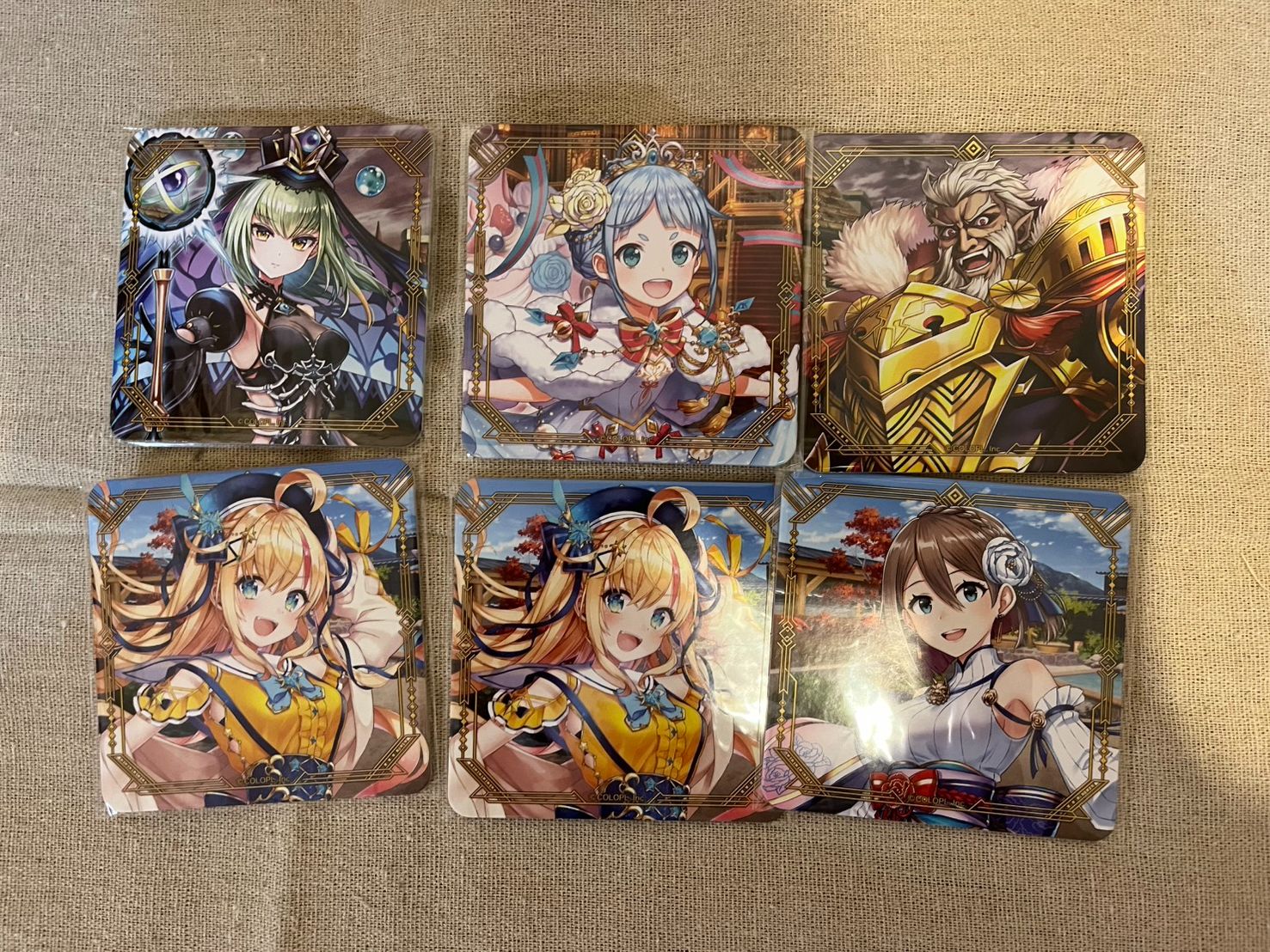 白貓project杯墊、相卡