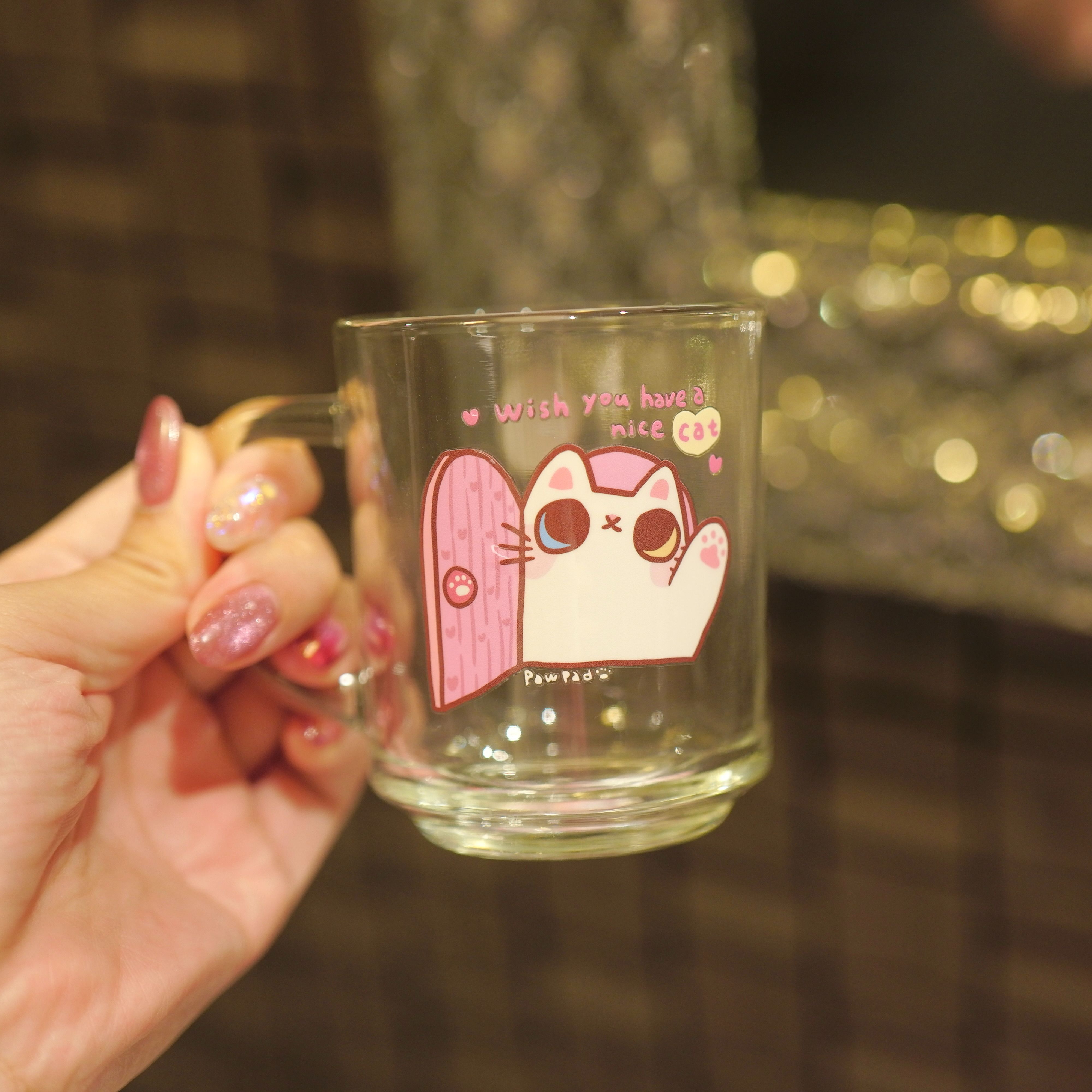 肉球的水晶感壓貼紙100～150