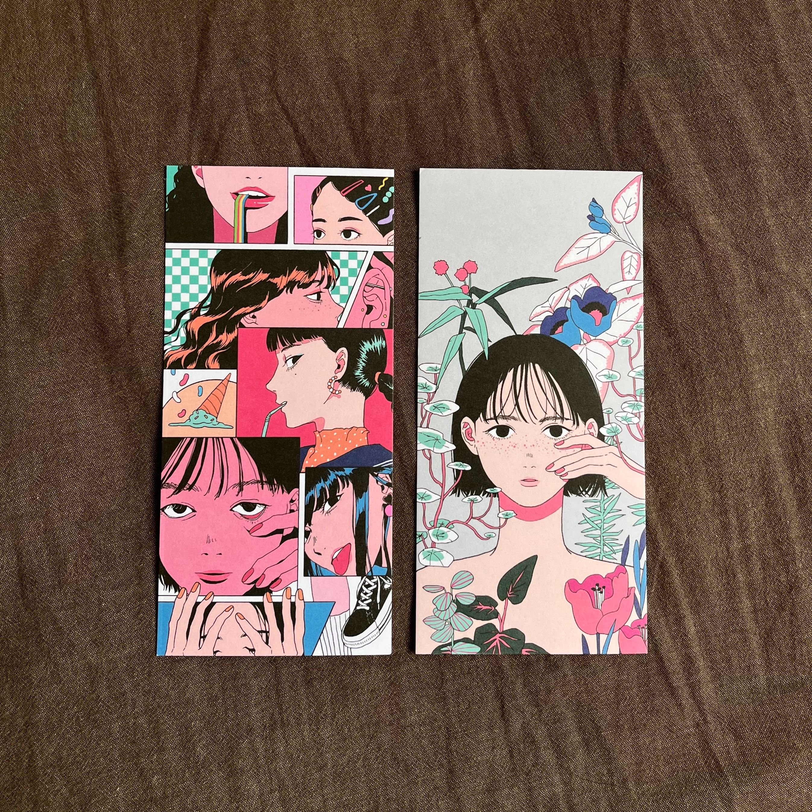 花與冰淇淋卡片組