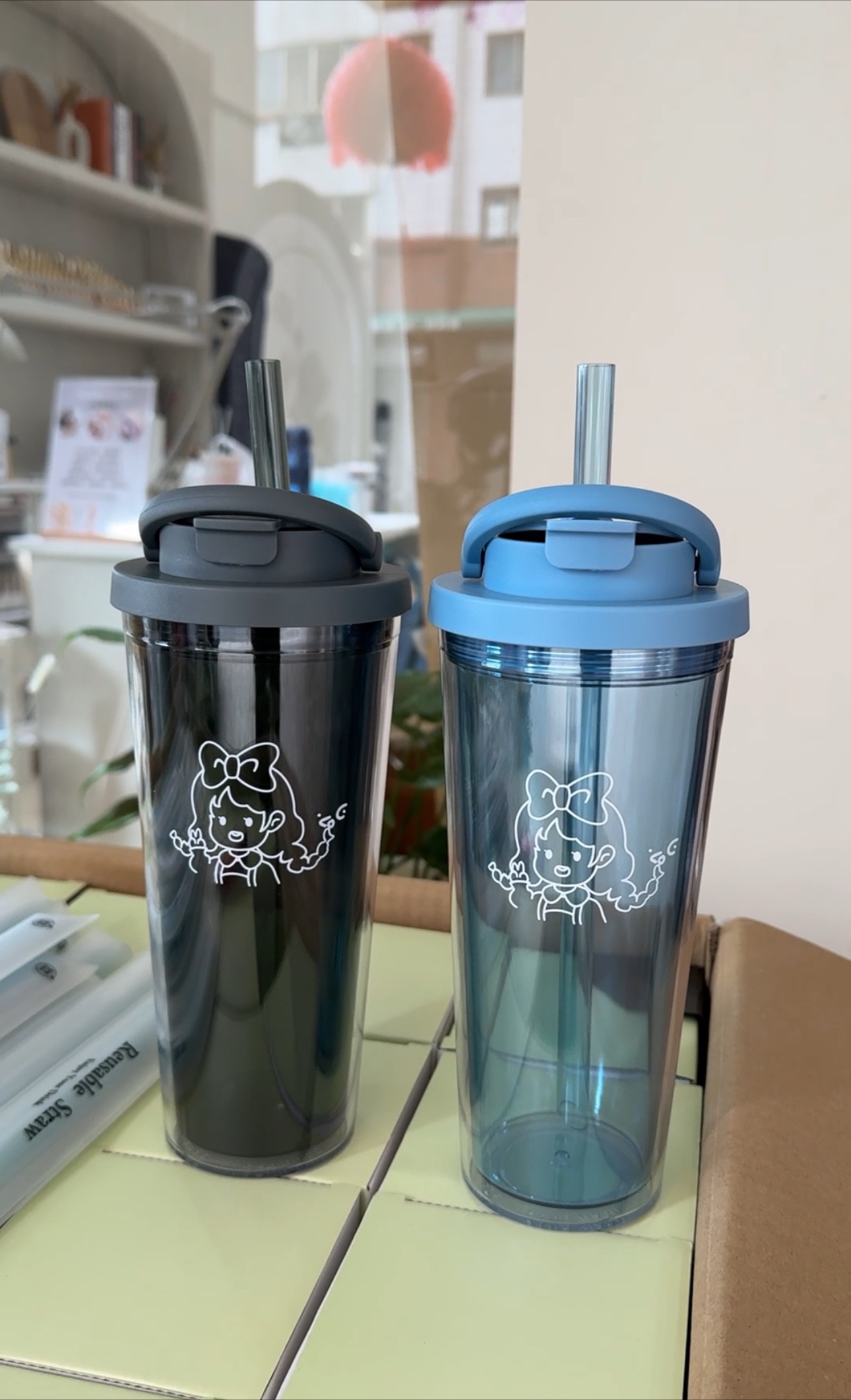 獨家品牌雙層杯