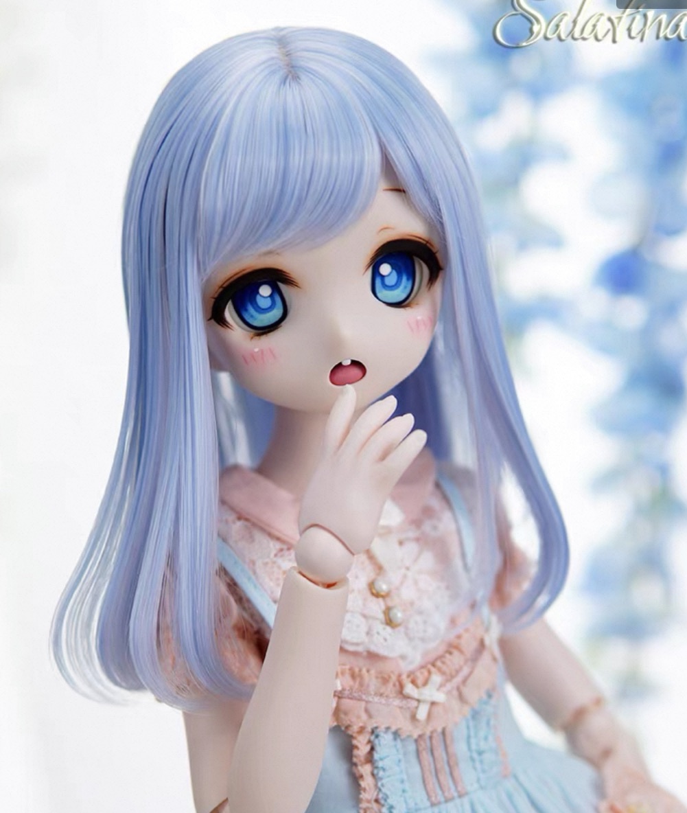 四分 晴空藍 假髮