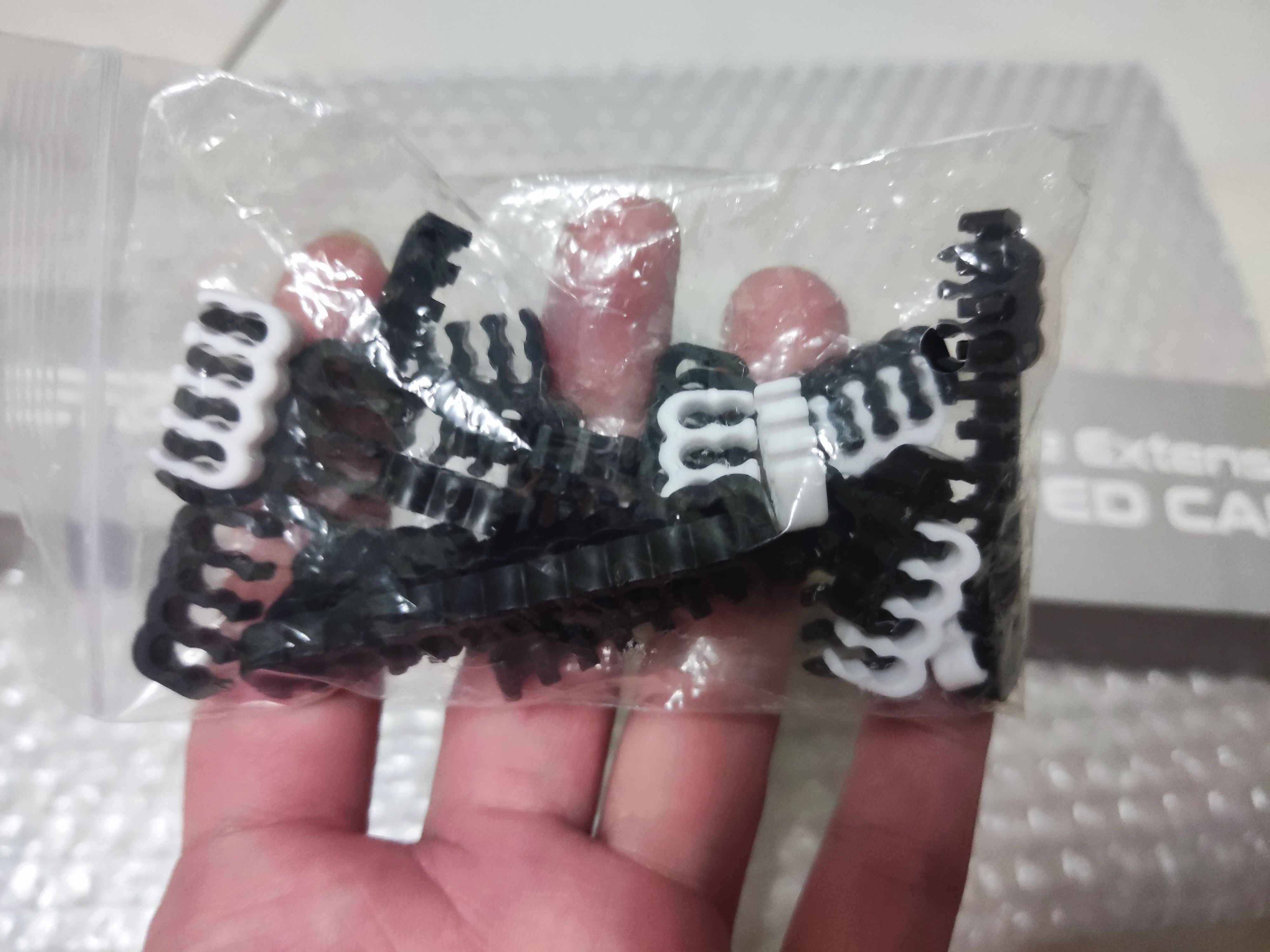 二手 EZDIY-FAB 電源供電延長線（全白化編織線）