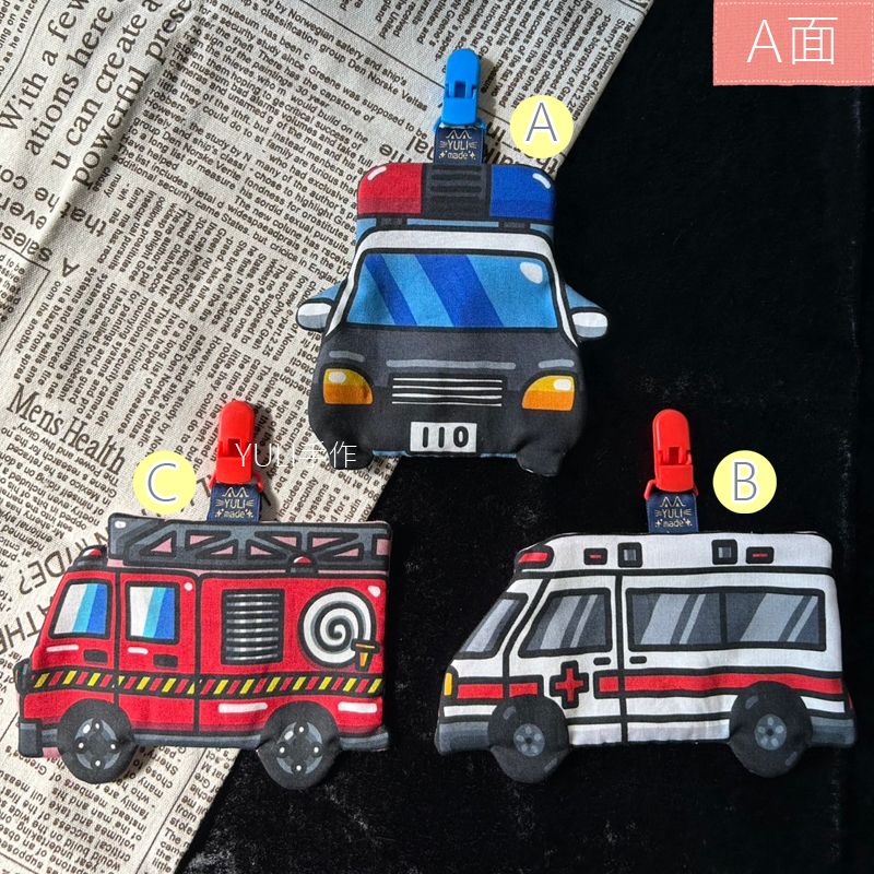 警消車系列手帕夾-背面為素面-點圖進入有多圖