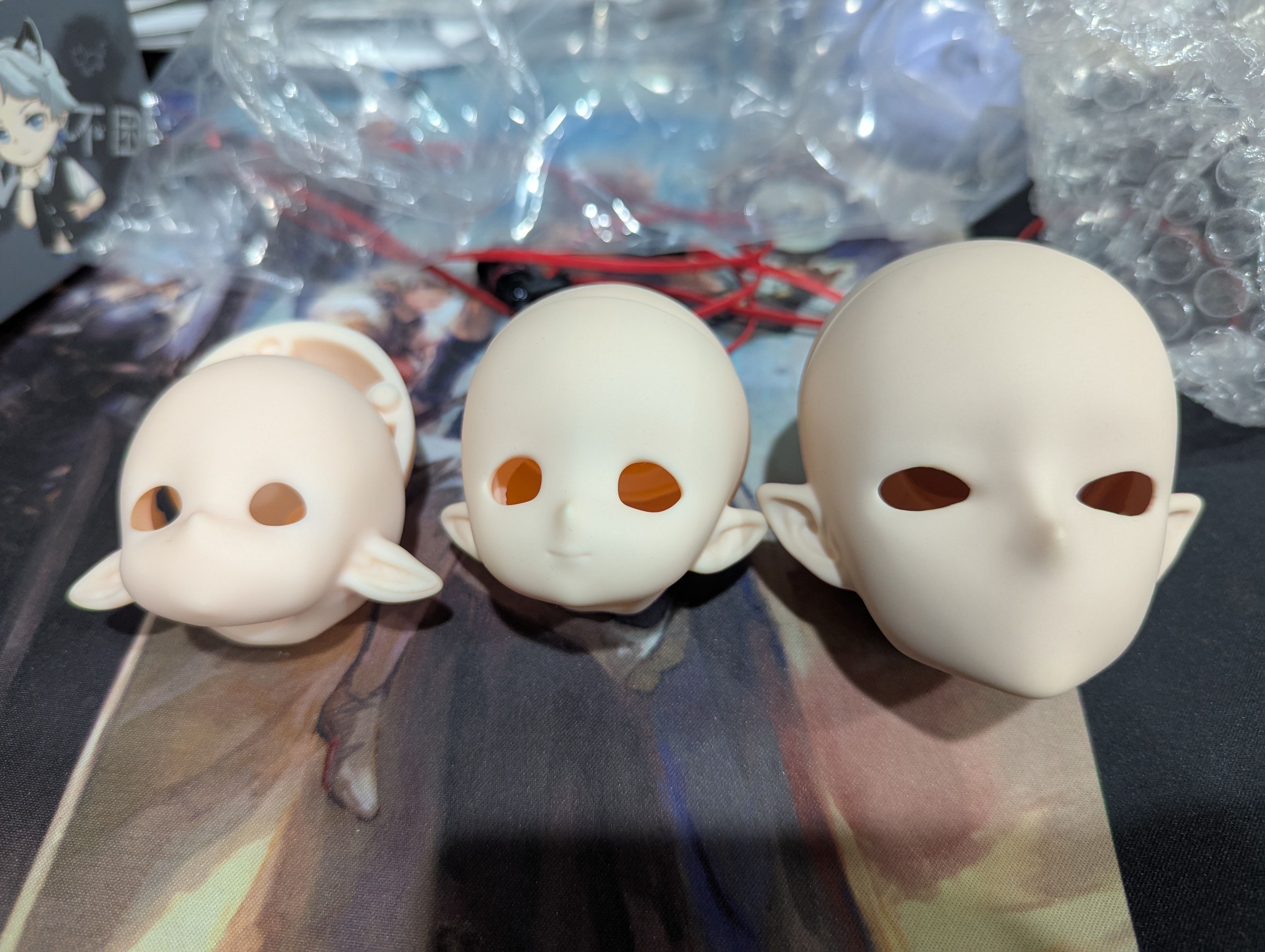 【FB指定賣場】3個膠皮練妝頭+6分素體