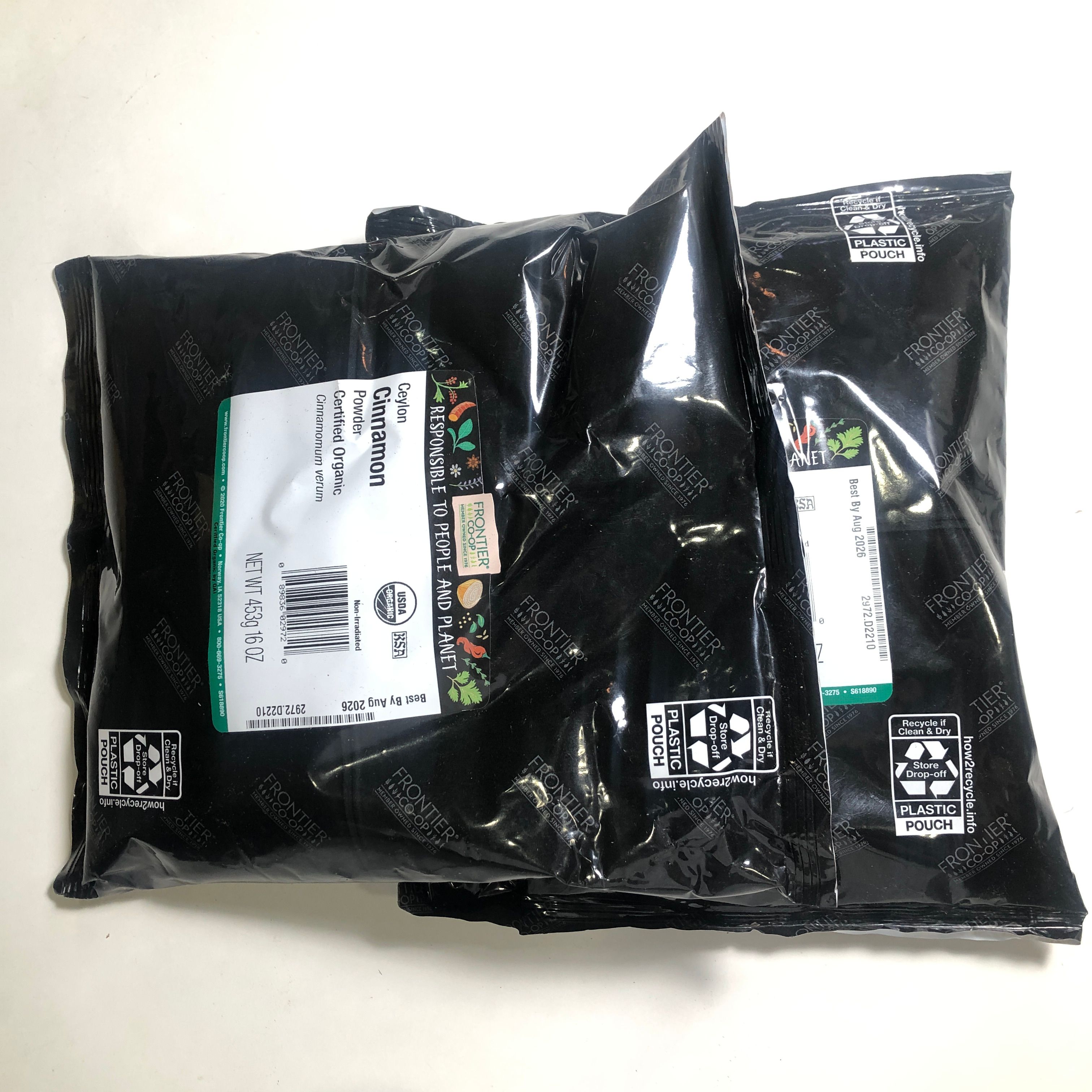 有機錫蘭肉桂粉，有機香料 Frontier CoOp Organic Ceylon Cinnamon， 16oz