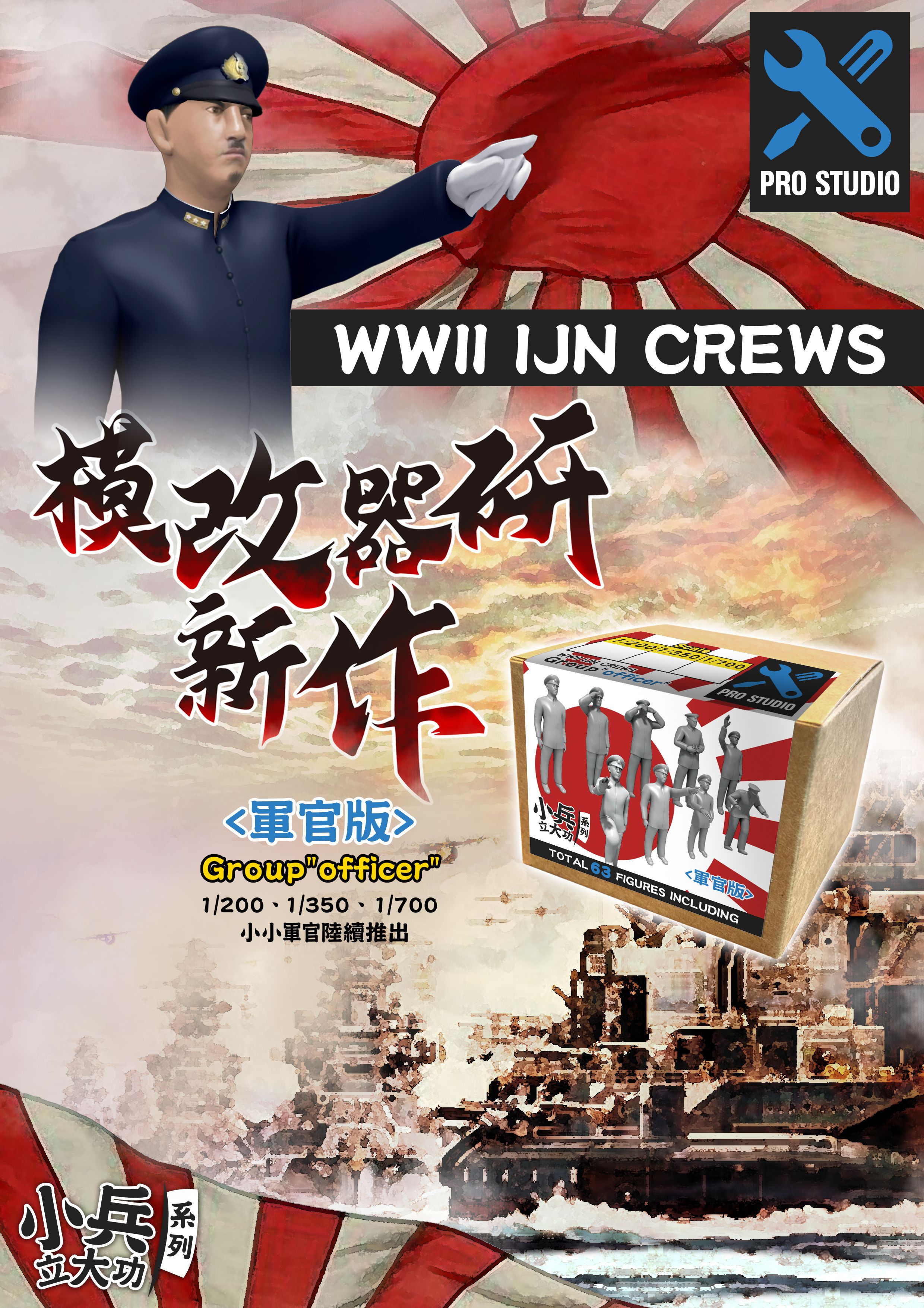 【小兵立大功系列】🇯🇵二戰日本艦載軍官 • 模型改造套件   