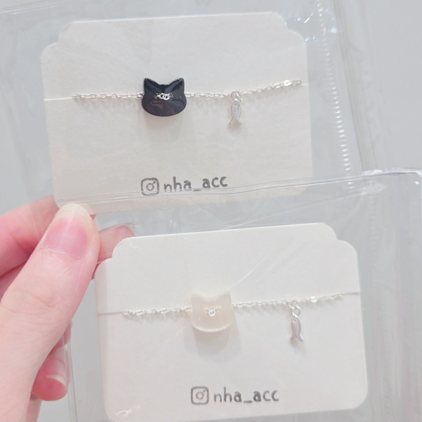 925純銀貓貓×小魚手鍊