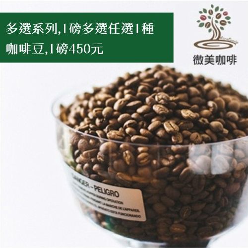 [微美咖啡]多選系列11種選1種，1磅450元，世界各國咖啡豆，滿500元免運，新鮮烘焙