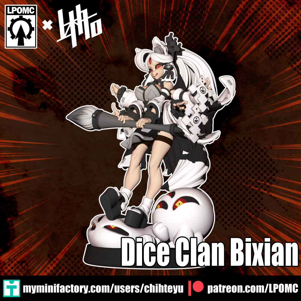 【DiceClan】❮骰族微縮模型003❯ DiceClan Bixian 骰族筆仙