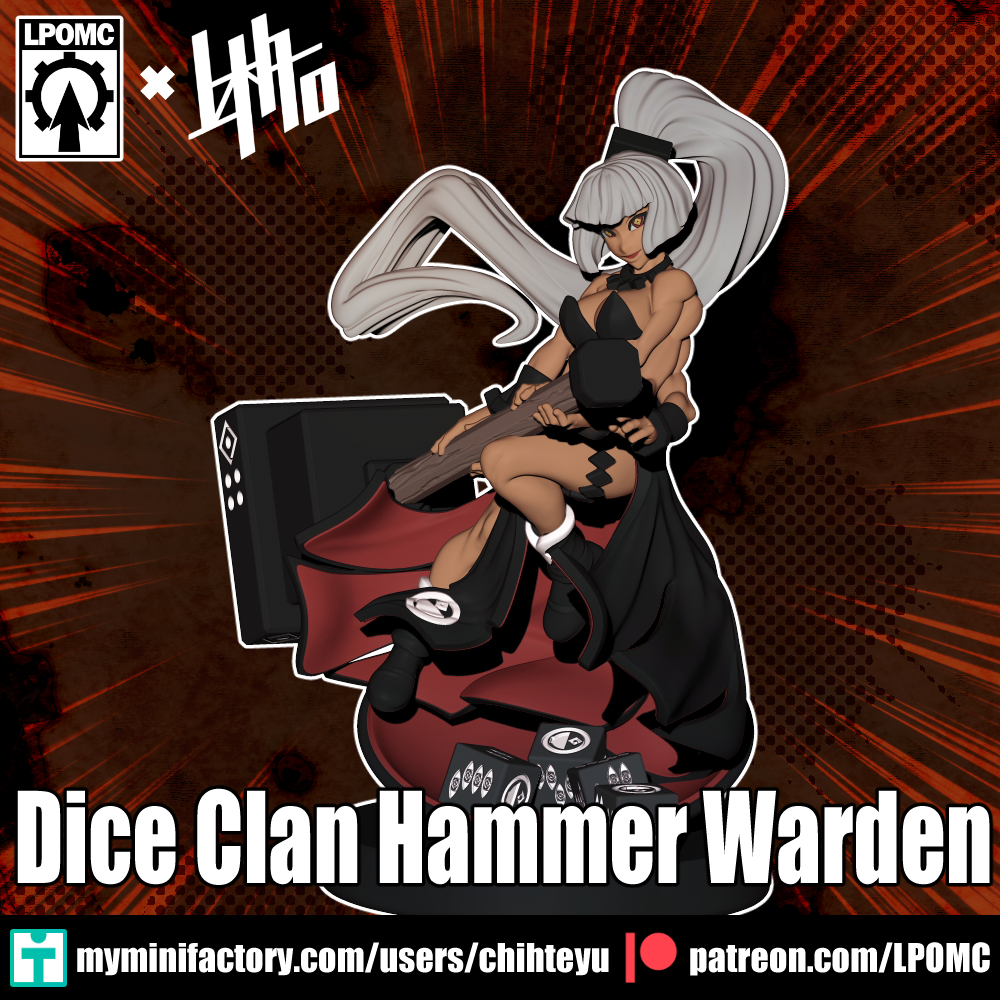【DiceClan】❮骰族微縮模型002❯ DiceClan Hammer Warden 骰族執鎚護司