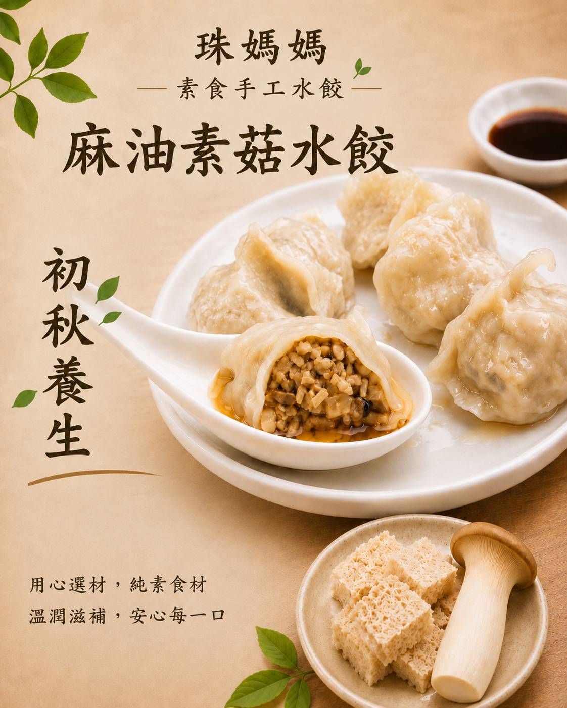 麻油素菇