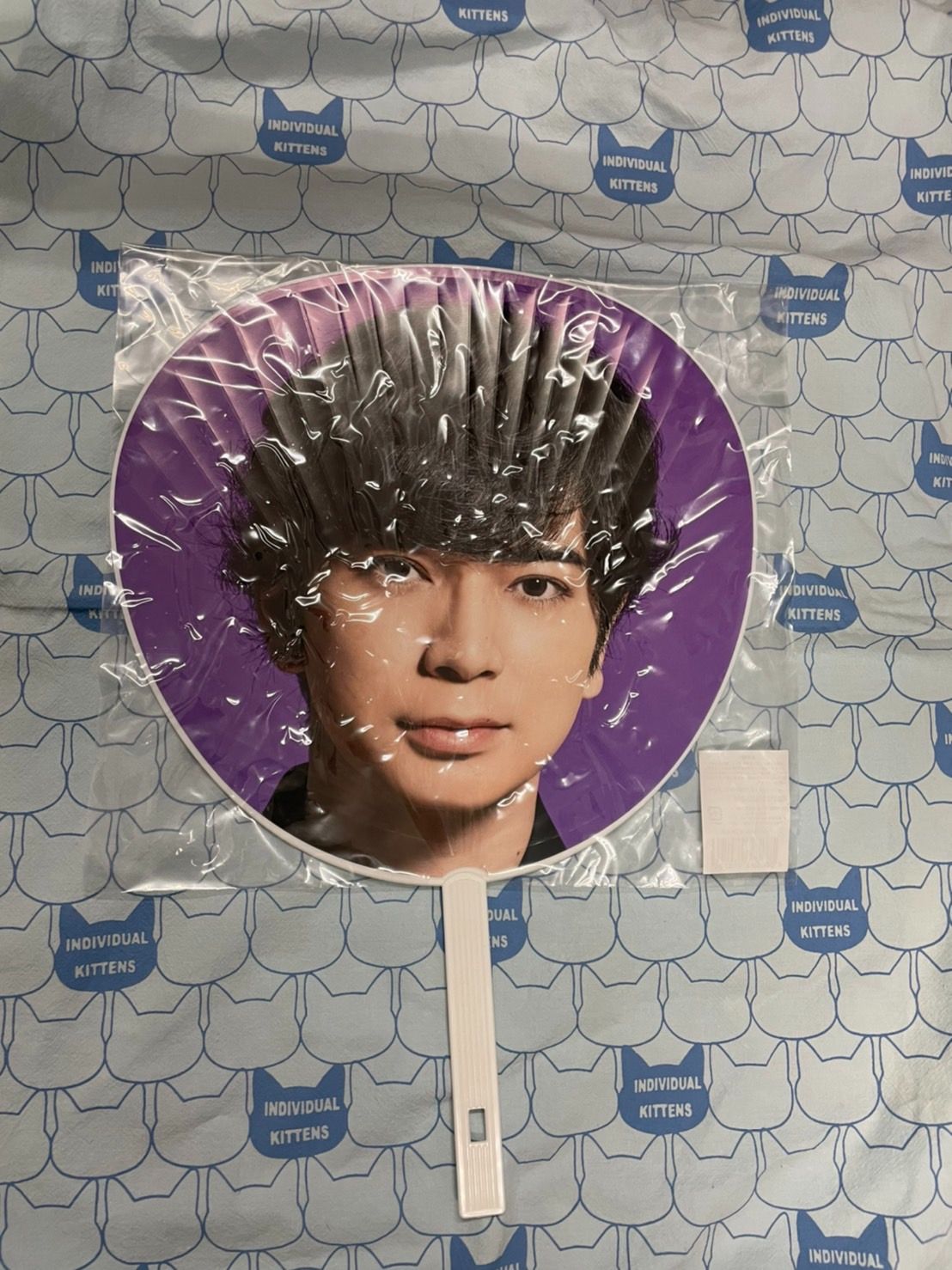 40，嵐Arashi 5x20 松本潤 大扇，保存完好，全新未拆封