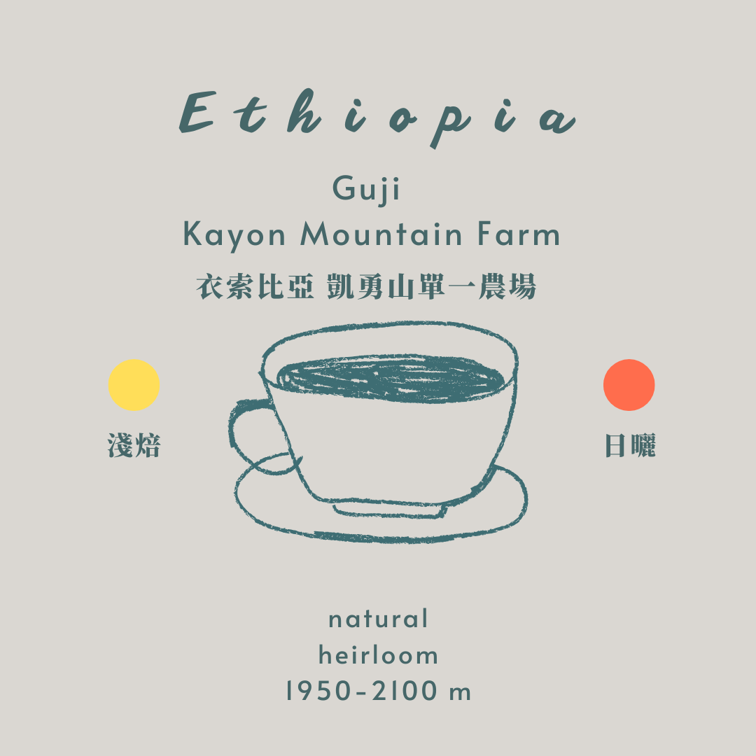 new衣索比亞-凱勇山 [淺焙 日曬］