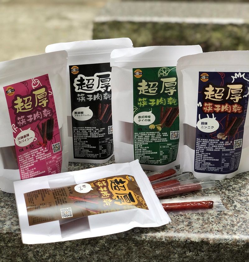 【太禓食品】筷子豬肉乾獨立隨手包五種口味任選（160g/包）