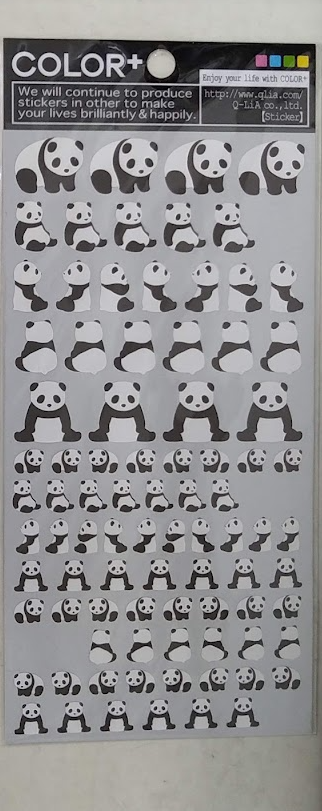 熊貓貼紙（用了六張）