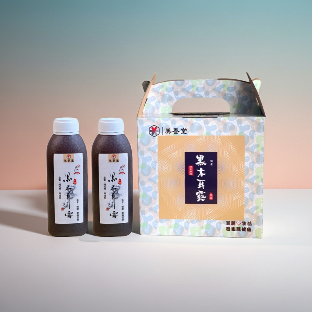 【美養堂】黑木耳露禮盒六入裝（470ml/瓶）