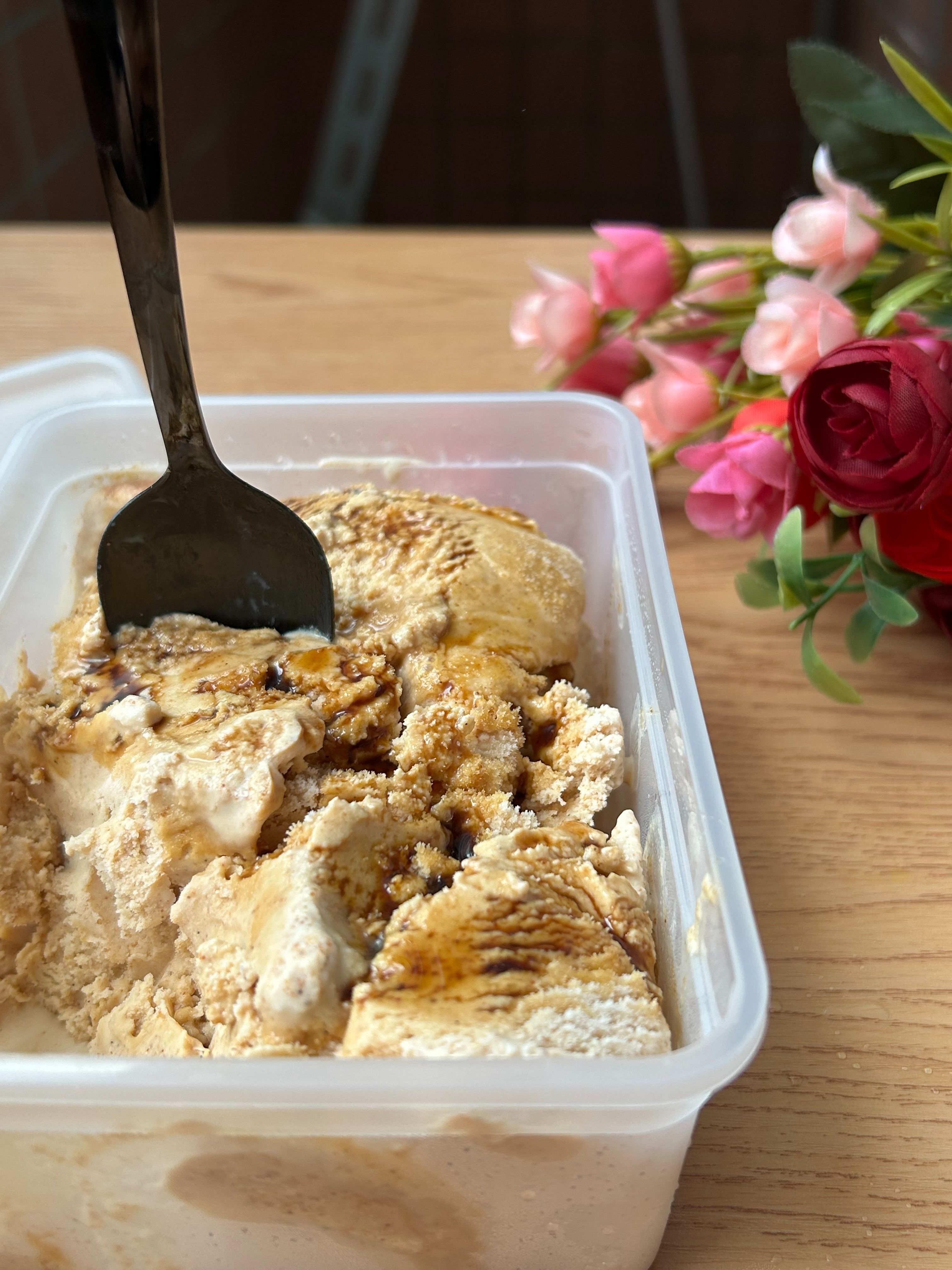 黑蜜黃豆粉冰