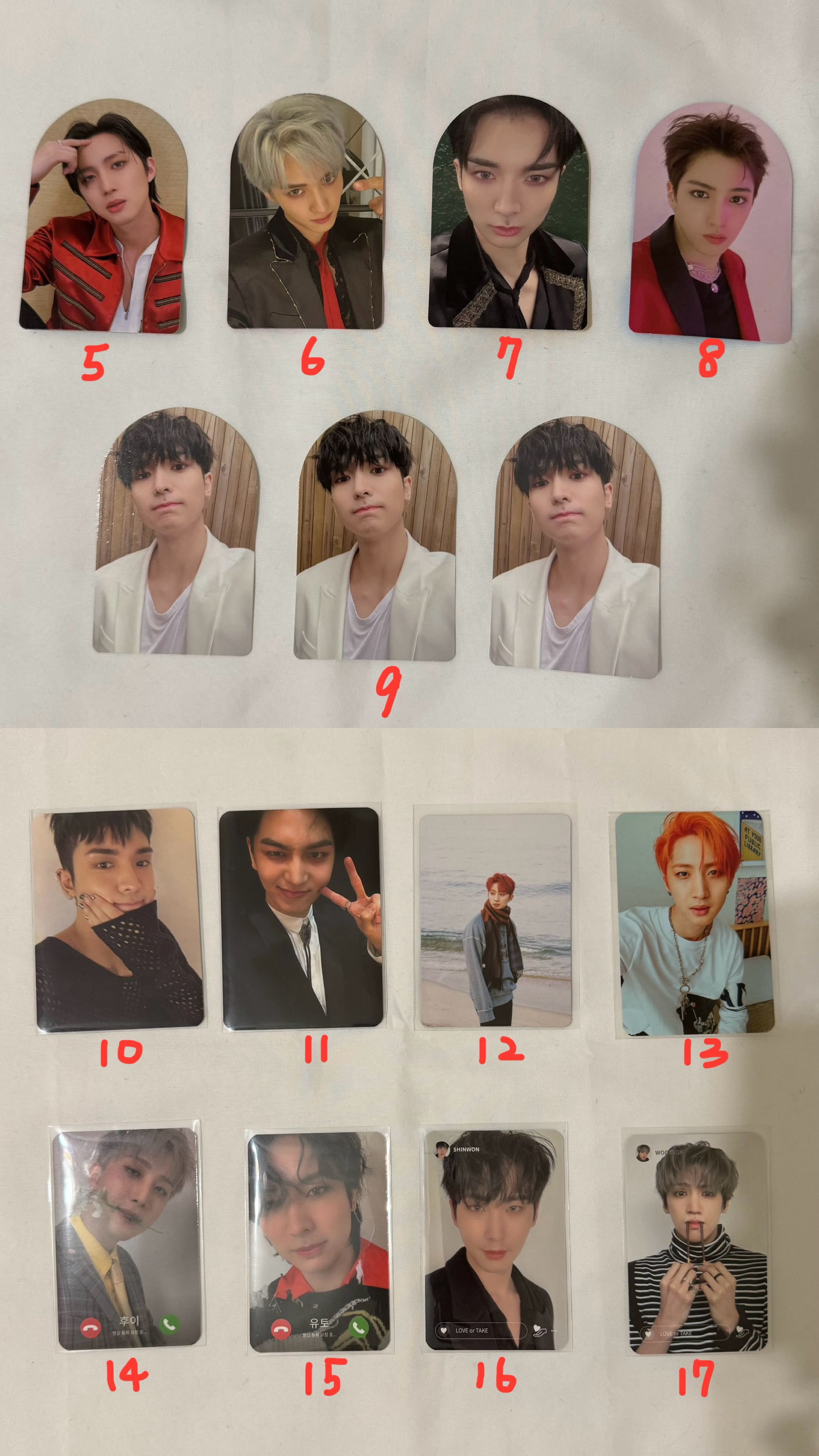 迷10迷11專卡、正規一預售卡、舊專卡、公放卡