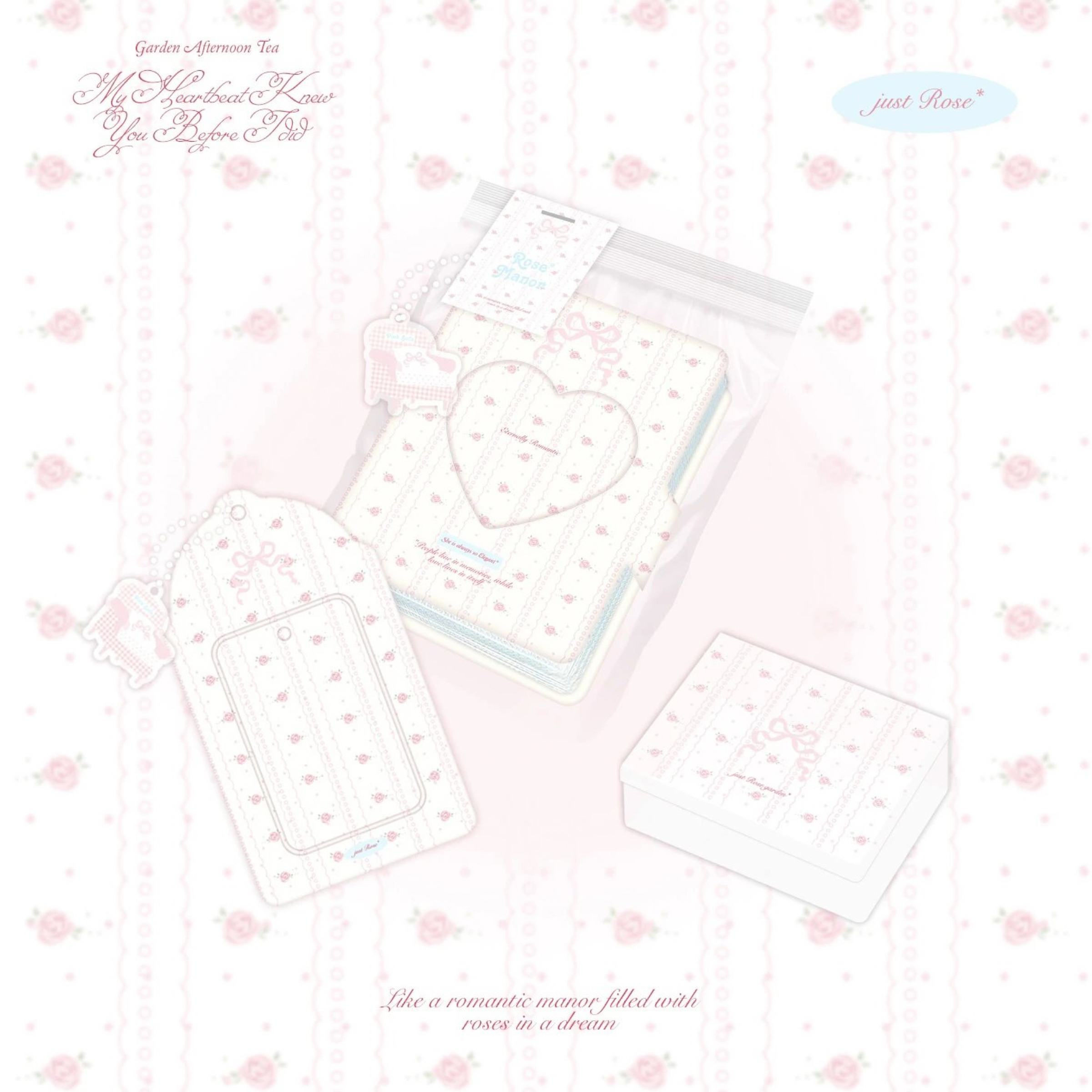 【預購】『puff diary』薔薇花園一宮格卡冊｜卡套｜收納盒