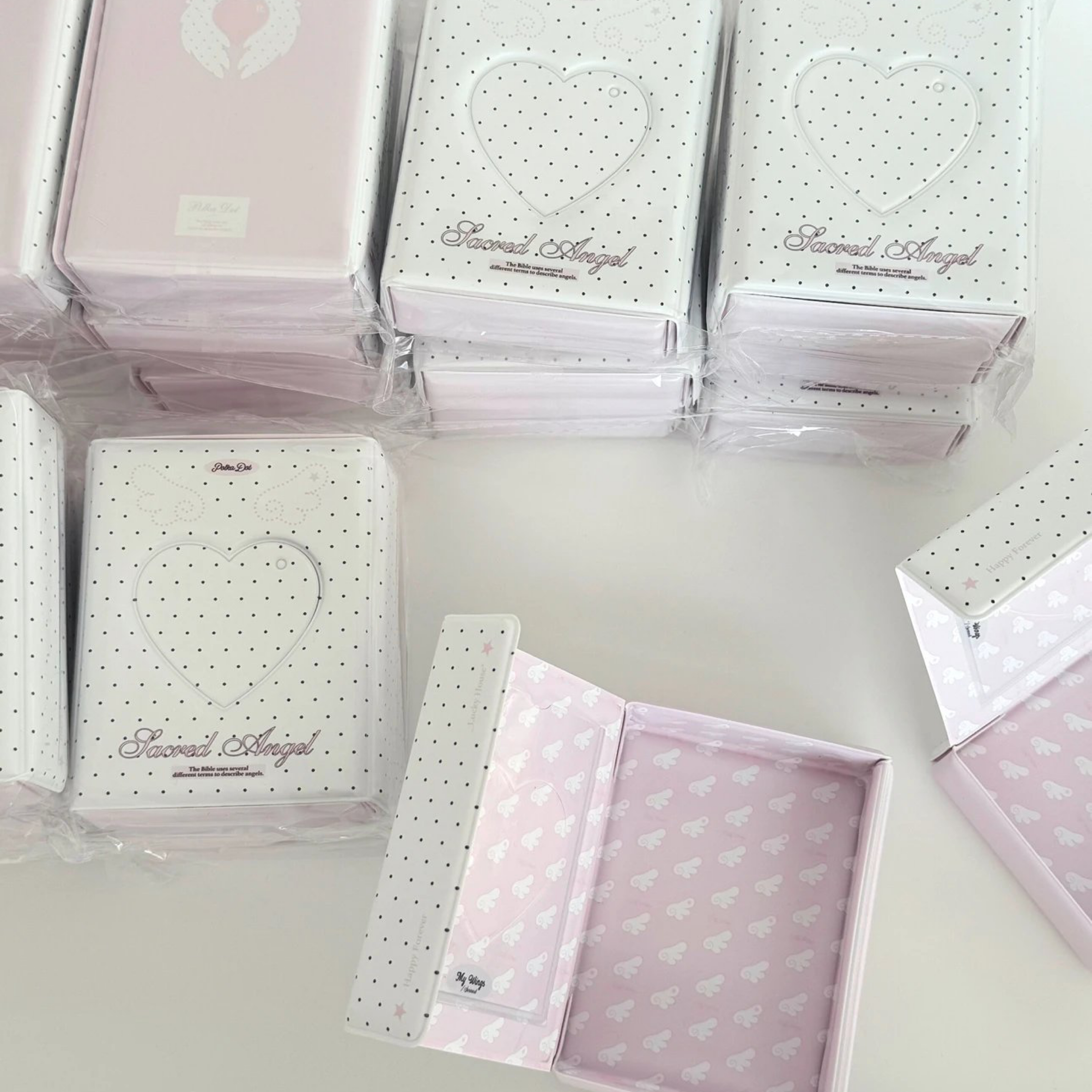 【預購】『puff diary』my wings小翅膀波點三寸小卡收納盒