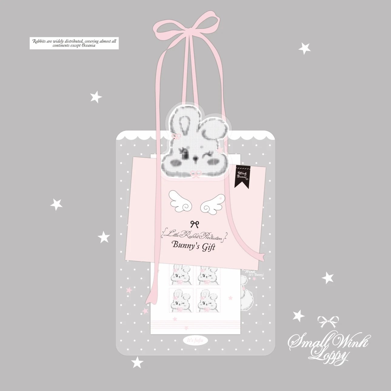 【預購】『puff diary』WinkBunny兔兔壓克力A6板夾