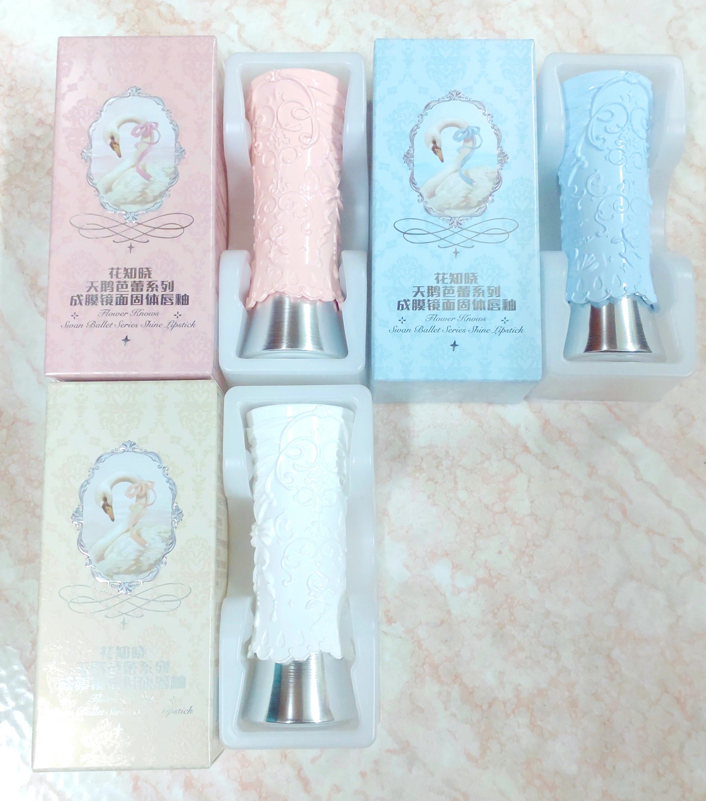 Flower knows 花知曉-天鵝芭蕾系列成膜鏡面固體唇釉 唇膏 口紅-全新✨