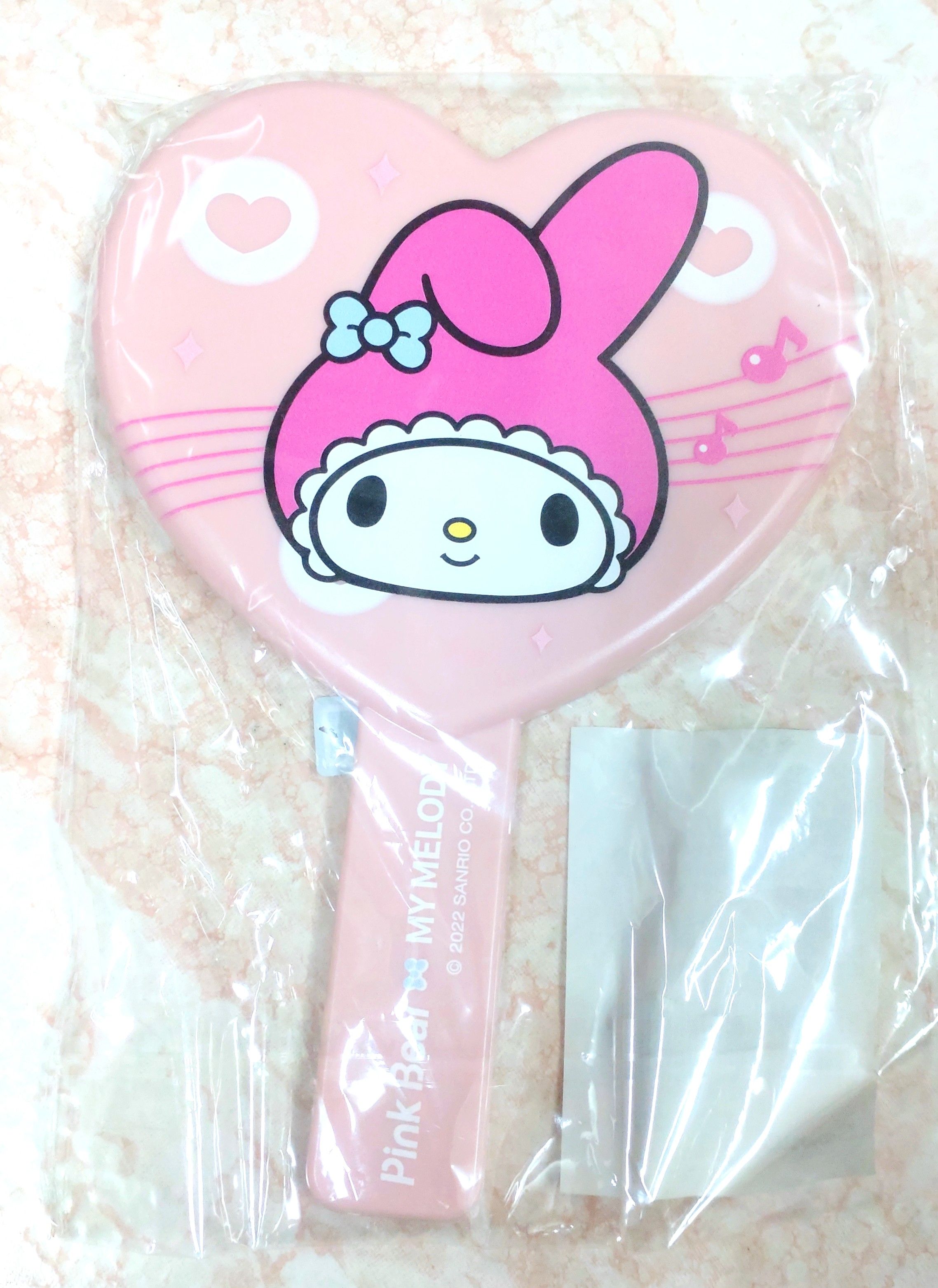 pink bear 皮可熊-美樂蒂手拿鏡 鏡子 庫洛米-全新✨