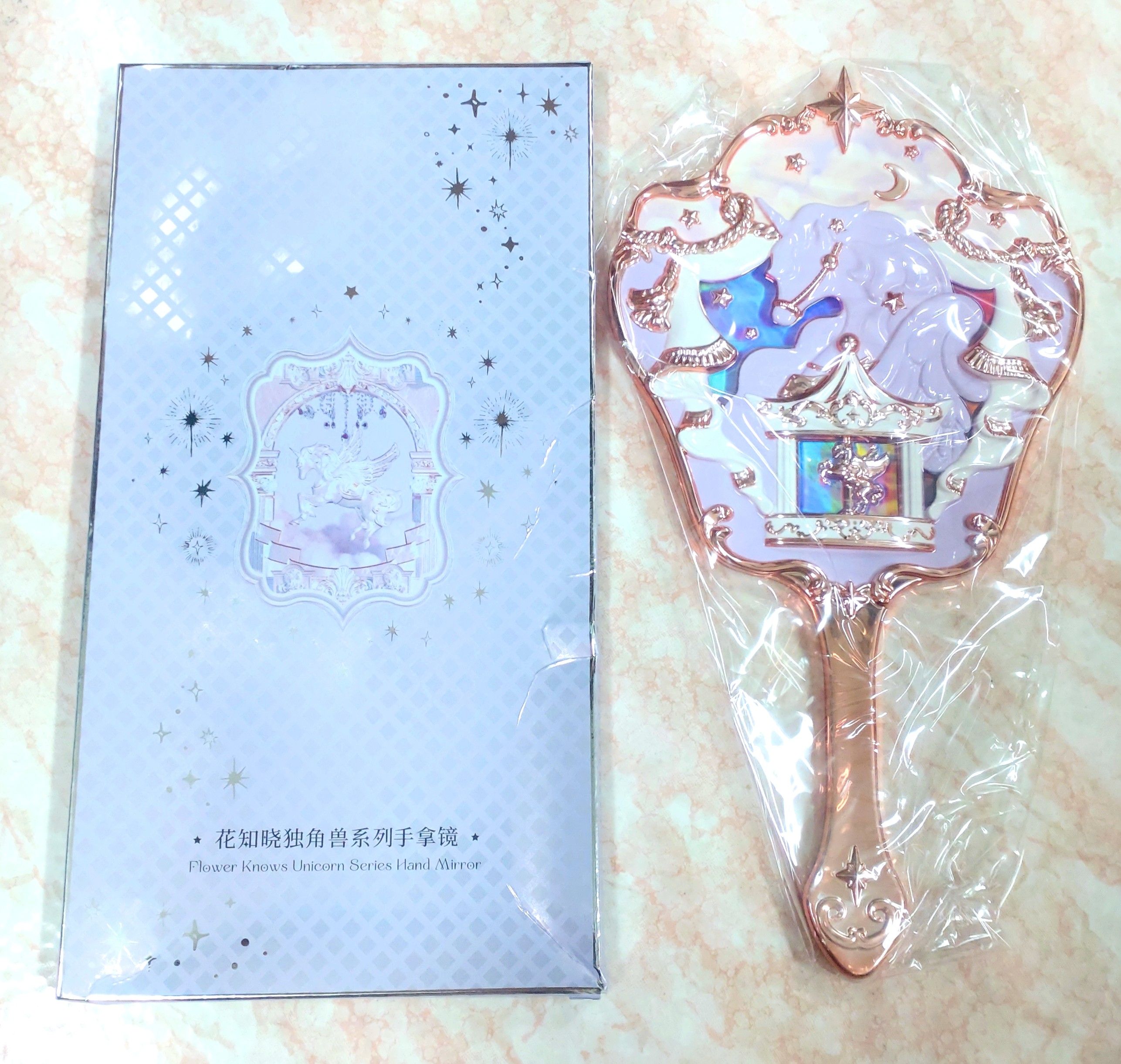 （保留中）花知曉 flower knows-獨角受手拿鏡 鏡子-全新✨