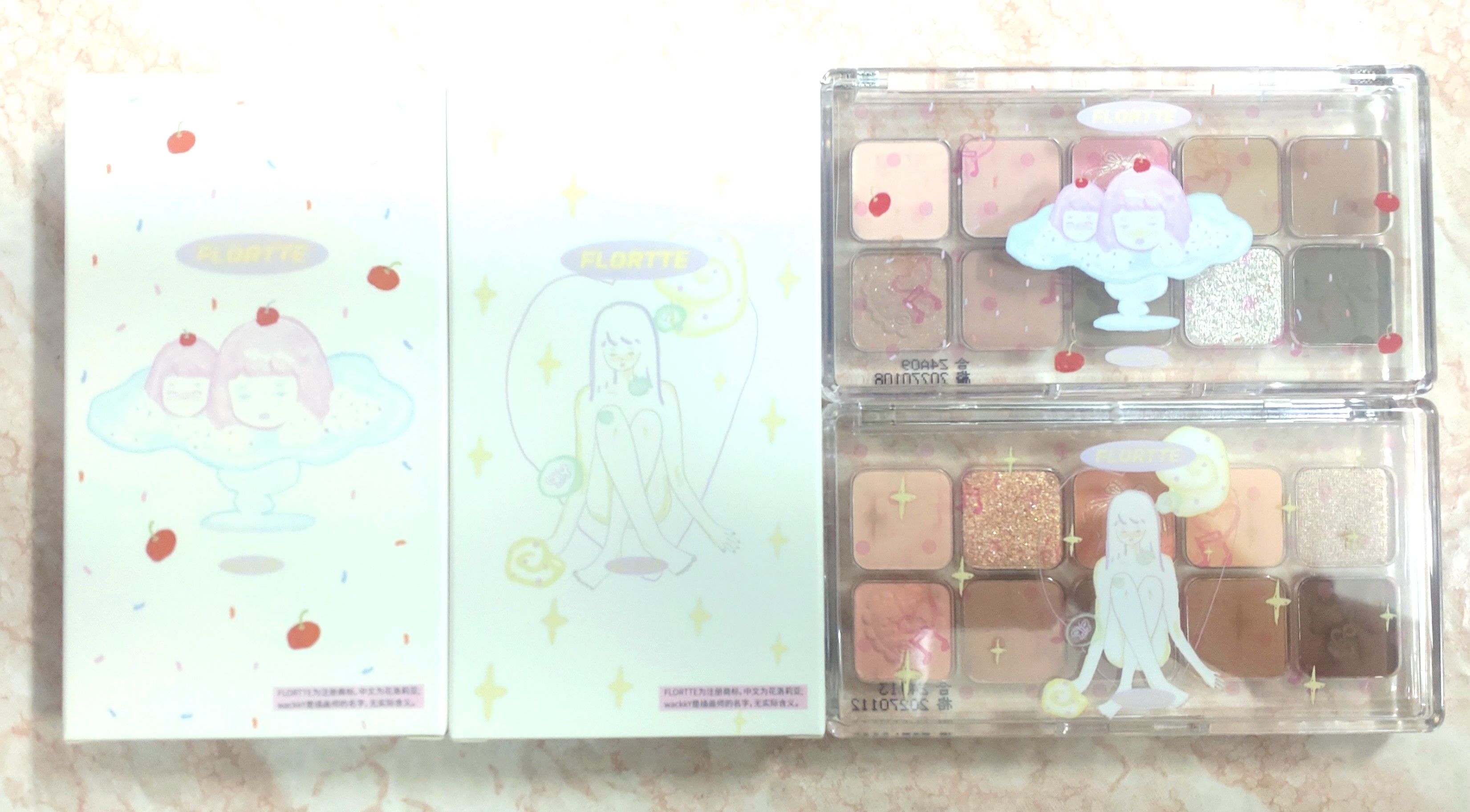 Flortte 花洛莉亞-女生宿舍系列十色眼影盤-全新✨