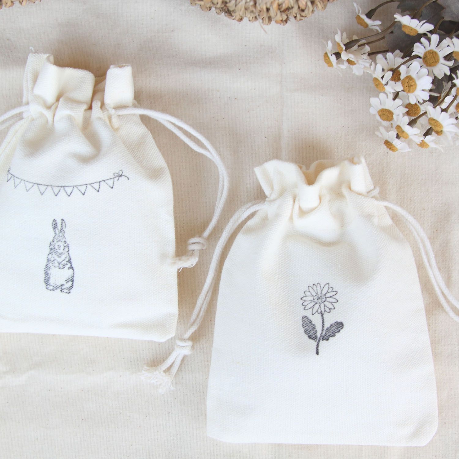 棉麻束口袋 ..皂袋/小物袋/禮物袋*適合裝皂送禮🌼