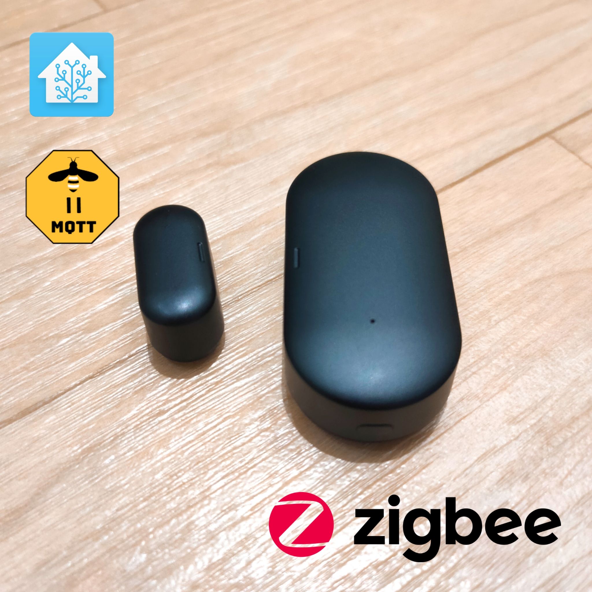 Zigbee2mqtt專用門磁 黑色