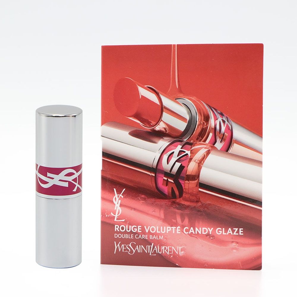 YSL 聖羅蘭 情挑誘吻晶亮蜜迷你唇膏#紙卡裝（台灣專櫃貨） 1g #08茄紅蜜糖