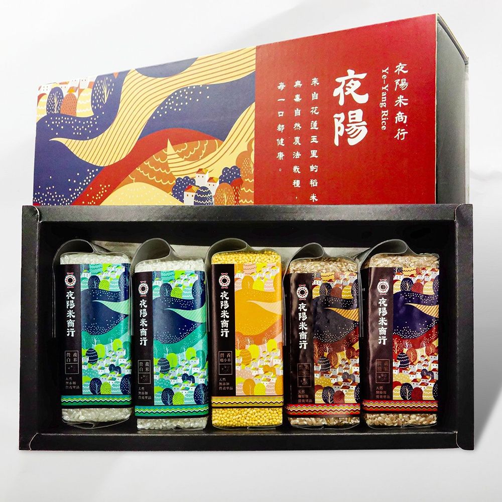 【夜陽米商行】三色夜陽米禮盒1.5公斤