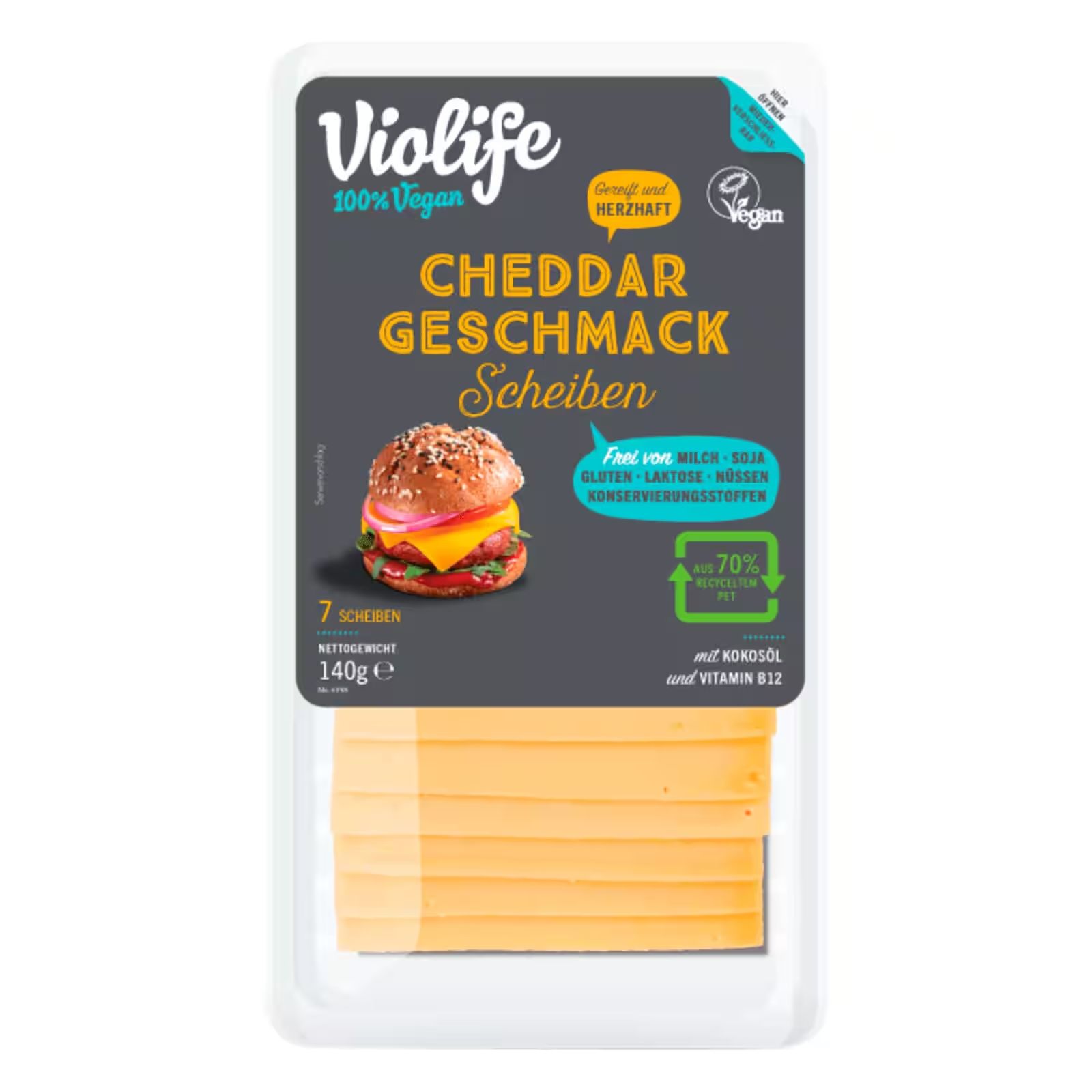 Violife 切達起司風味片 140g（請加熱後食用）