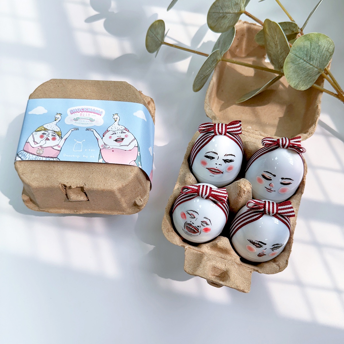 蛋定天鵝湖 小束口袋組