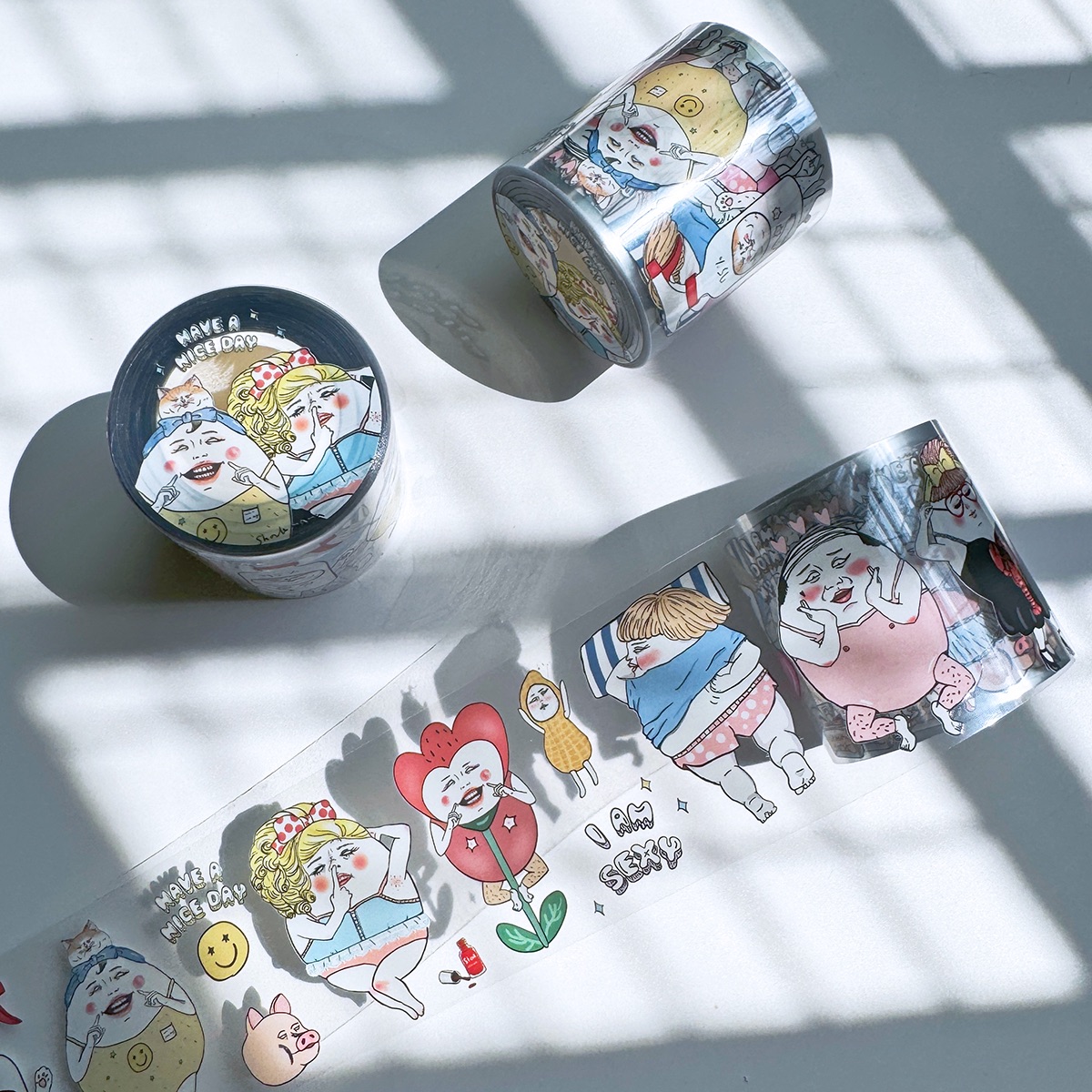 蛋定人生經典款 亮面PET紙膠帶