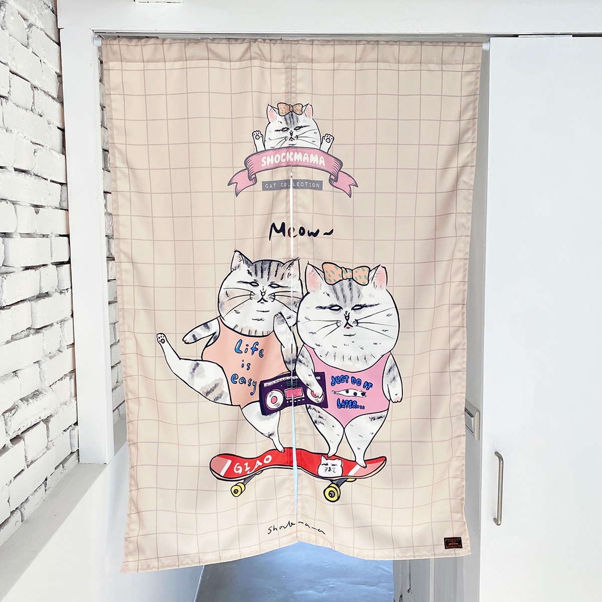 /全新出清品/滑板meow meow 門簾