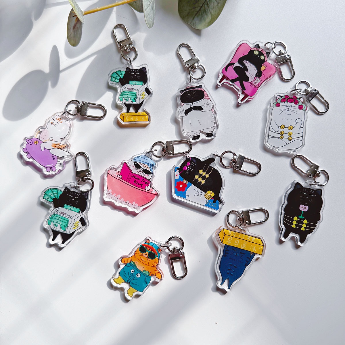 蛋定貓貓 壓克力鑰匙圈- 共28款