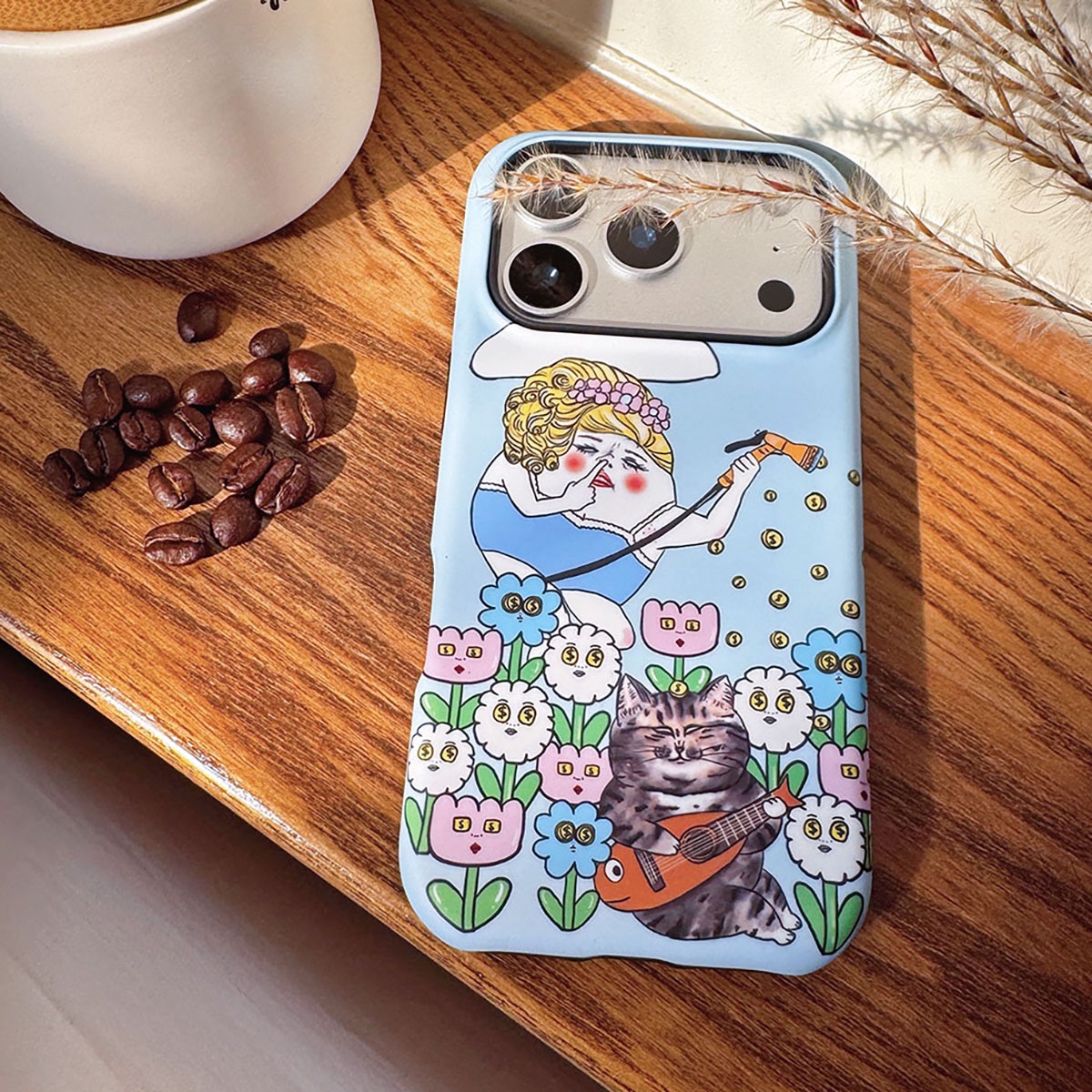 【Magsafe 磁吸手機殻】豬鼻女的錢錢花園 - iPhone 15-17雙層手機殼